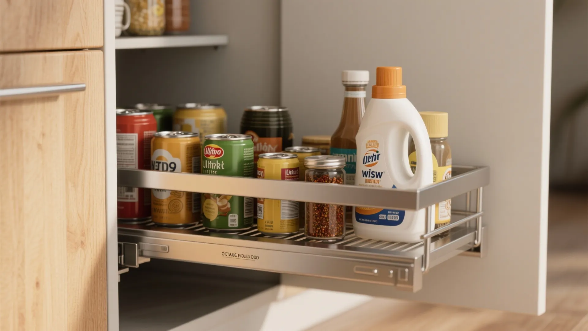2. Pull-Out Pantry Between Studs
