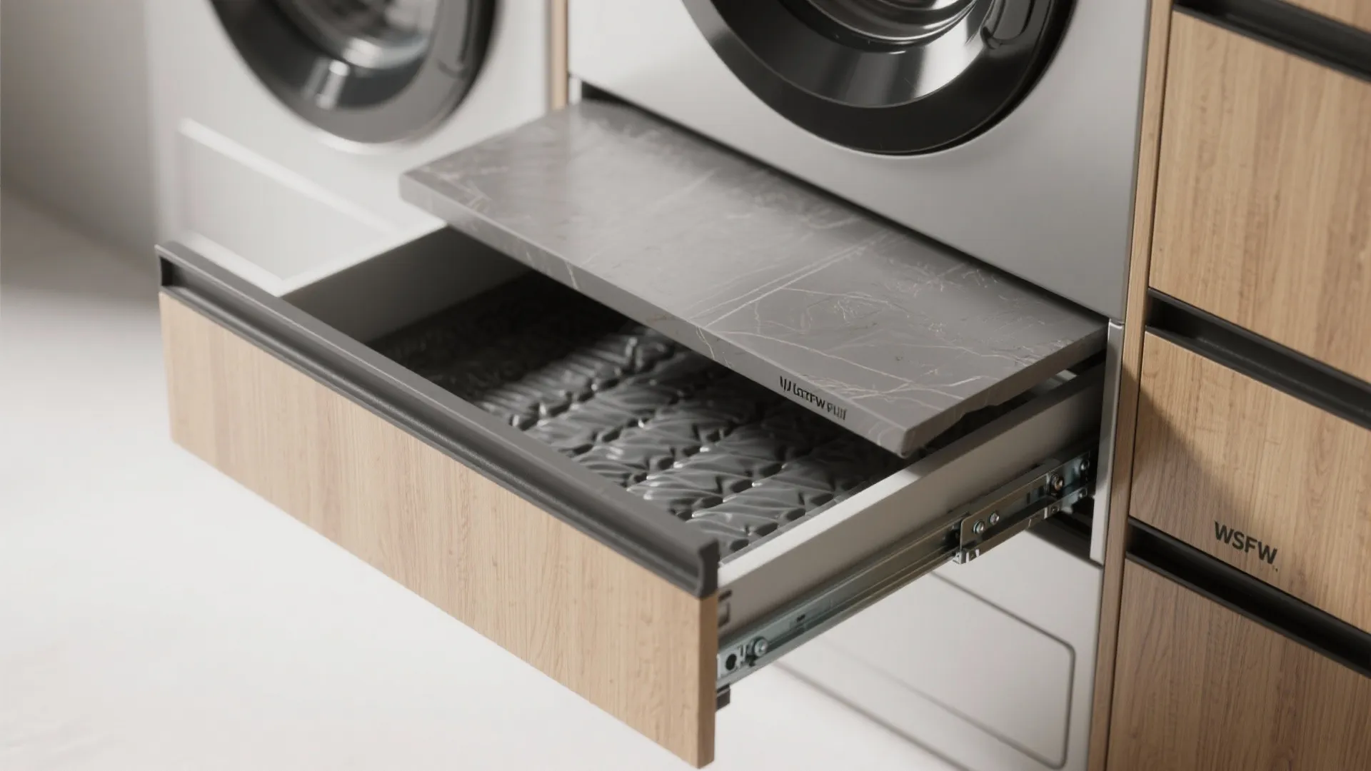 4. Pull-out and pocket solutions: hide laundry in plain sight