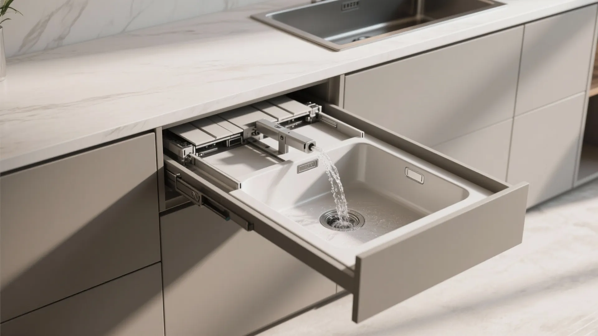 4. Pull-out and folding sinks