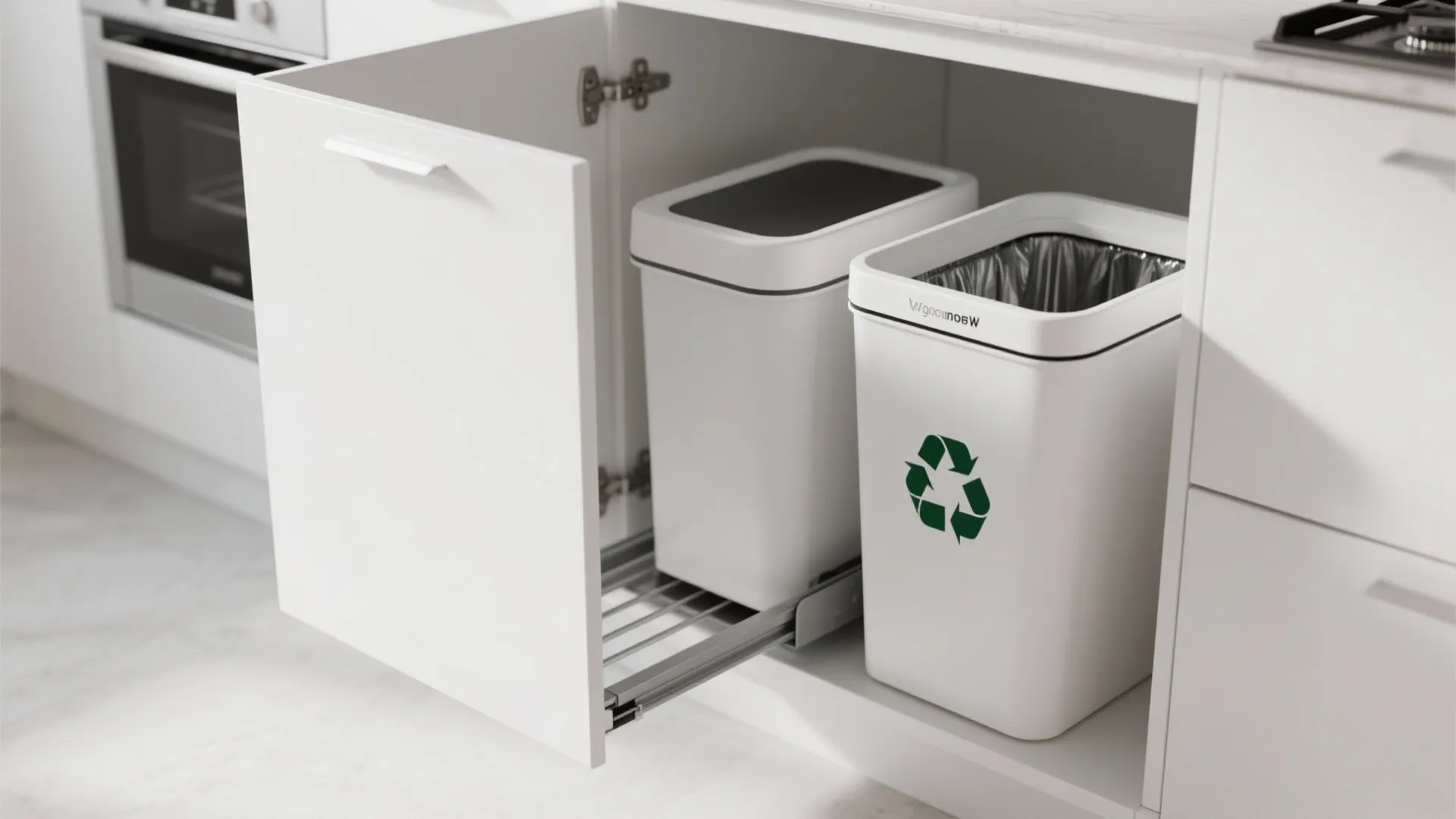 6. Pull-Out Trash and Recycling