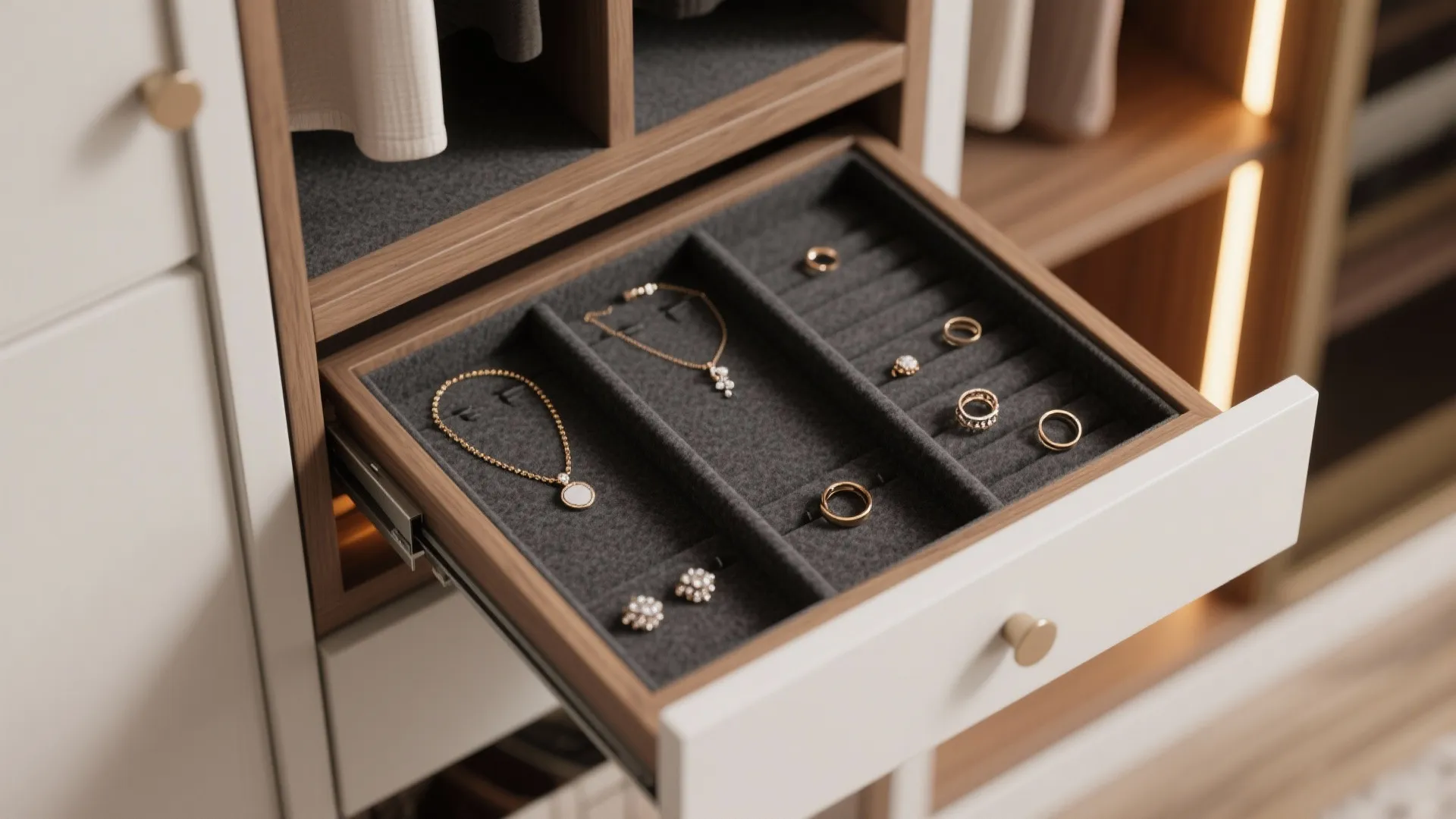 Pull-out accessory racks