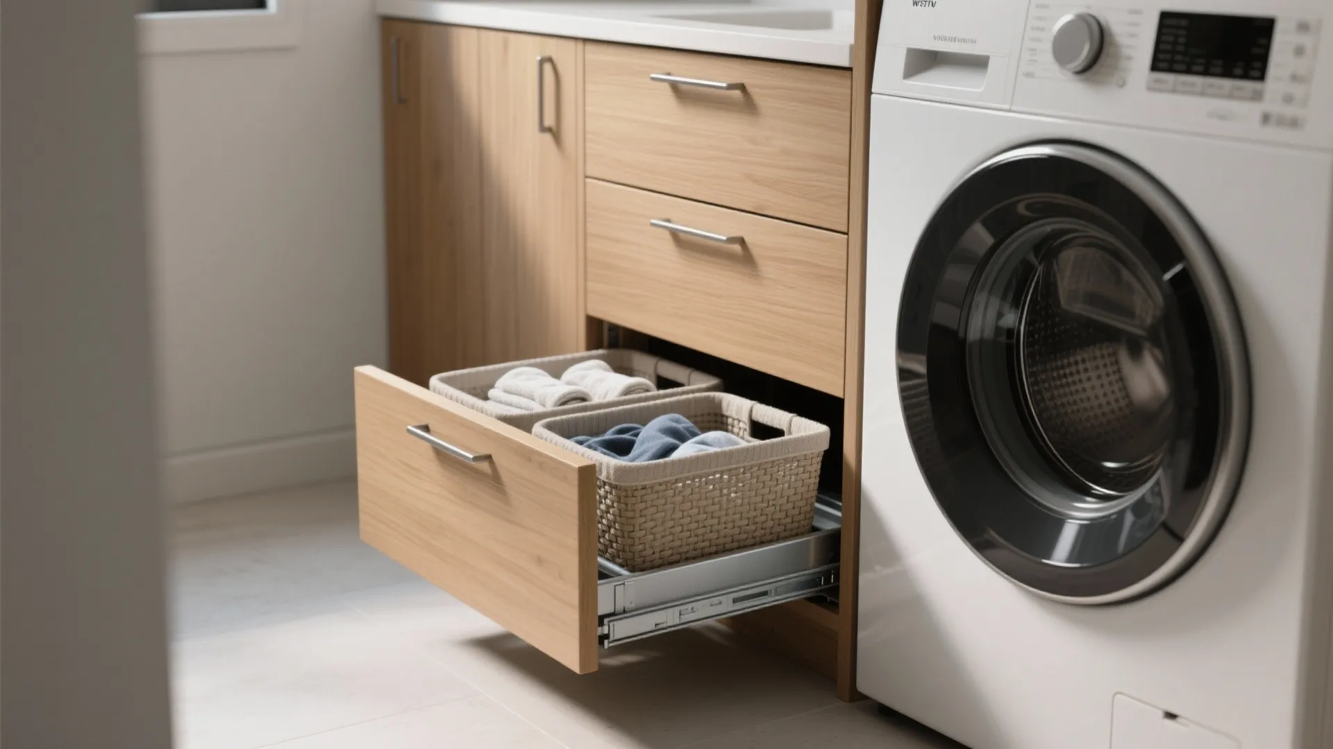 1. Built-in Pull-Out Baskets