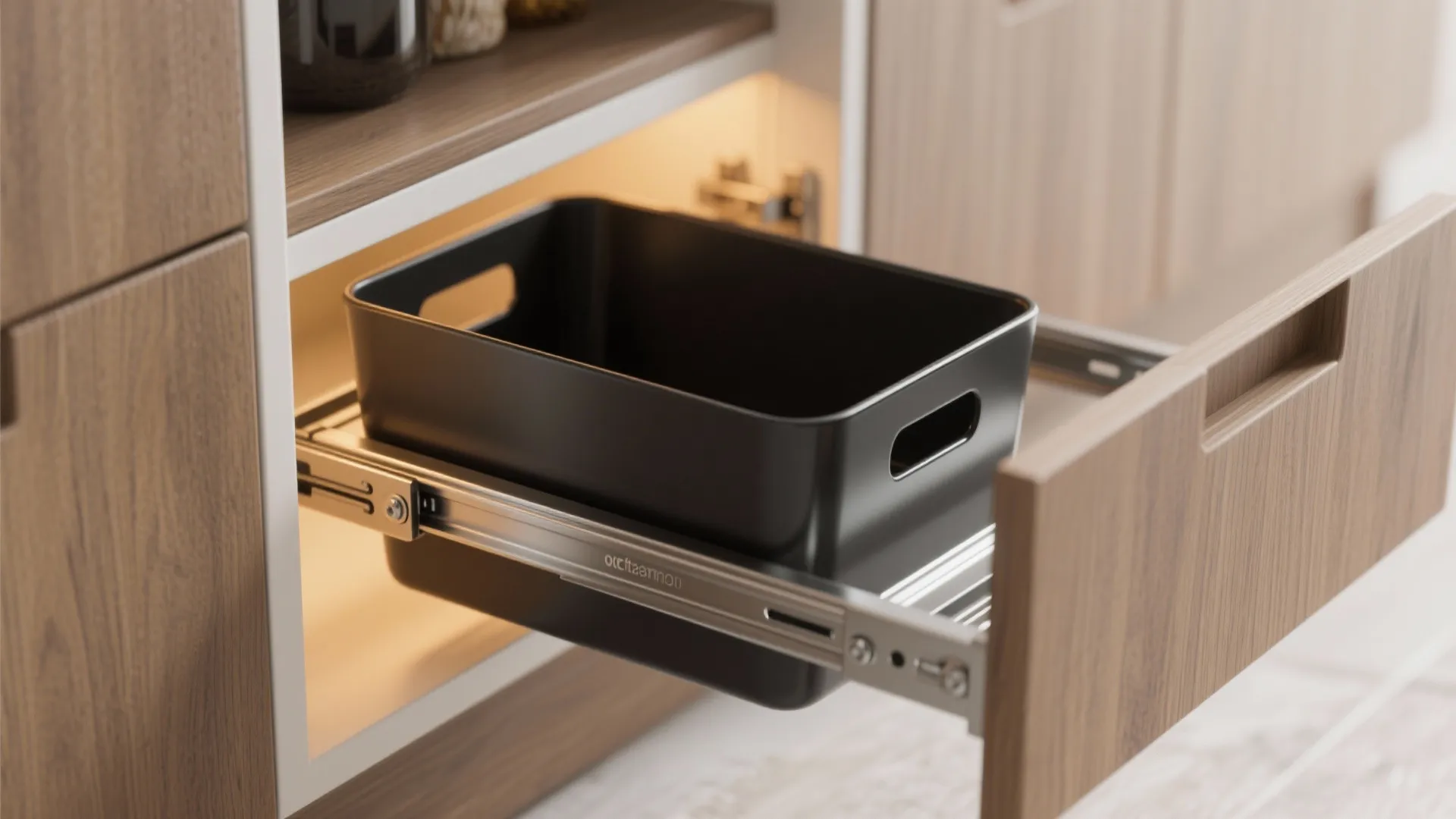 1. Pull-out cabinet bins