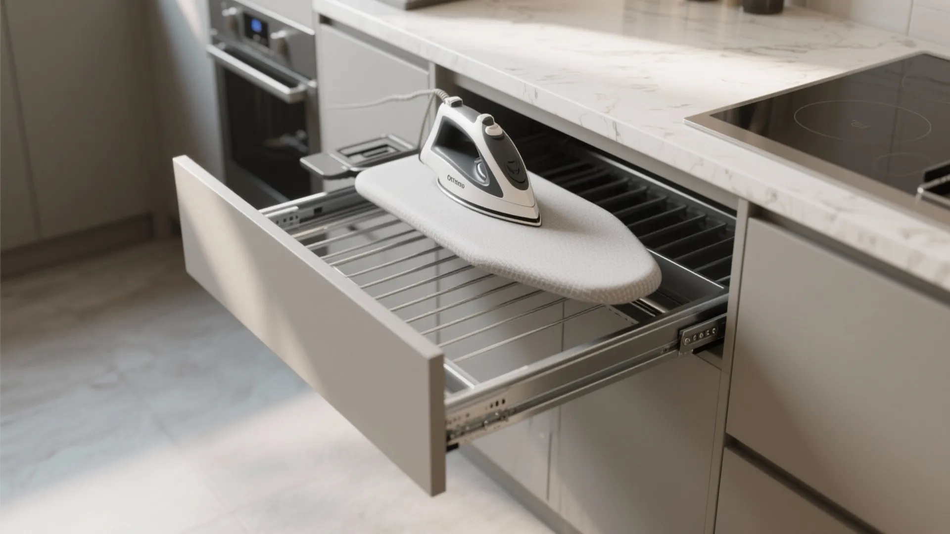 4. Pull-out board from a countertop or pantry