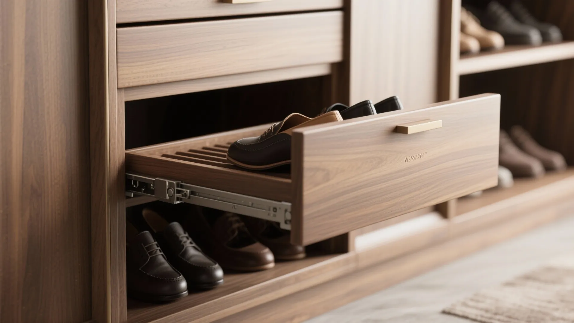 5. Think convertible: pull-out trays and custom cubbies