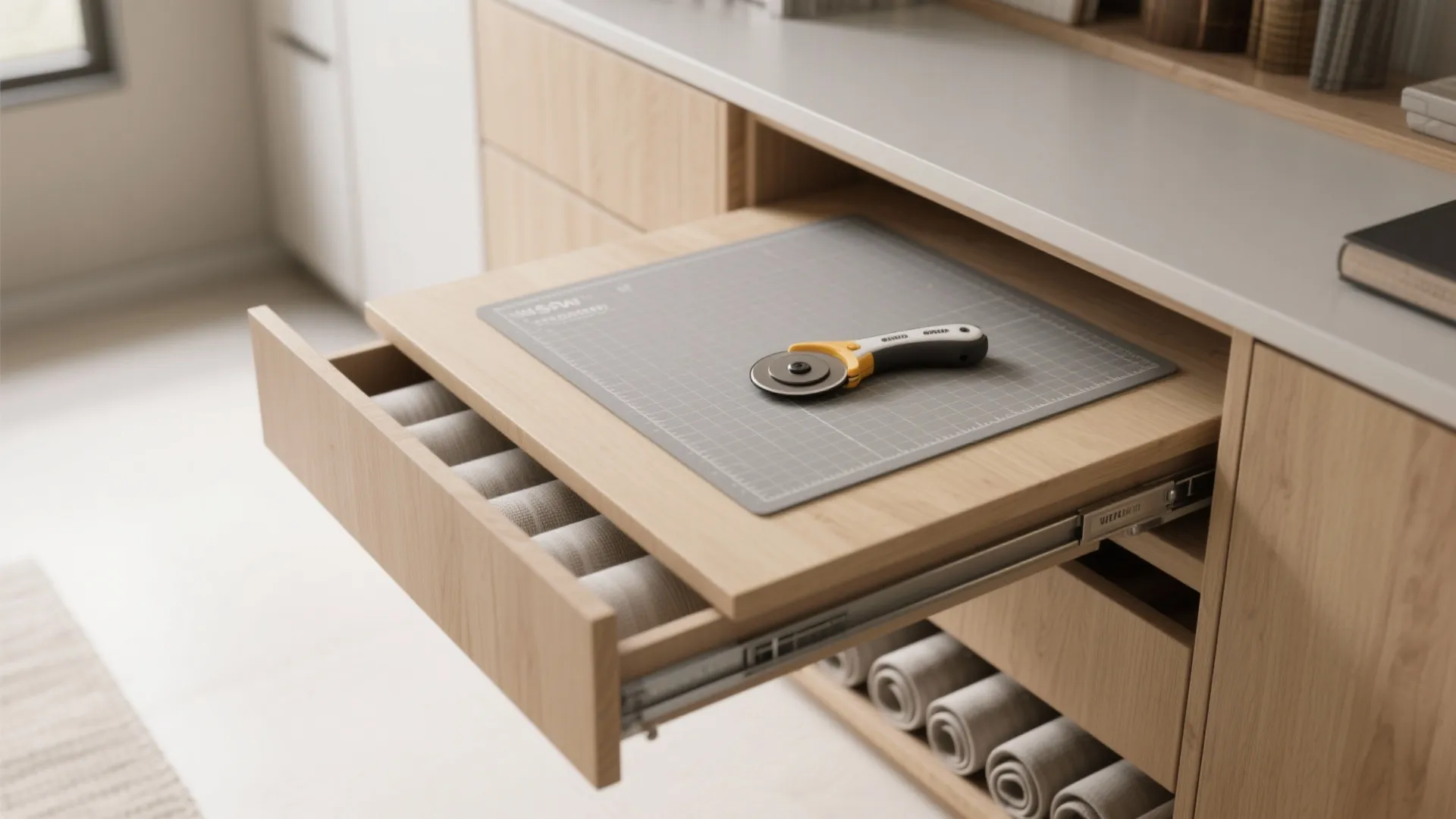 2. Nested pull-out cutting station