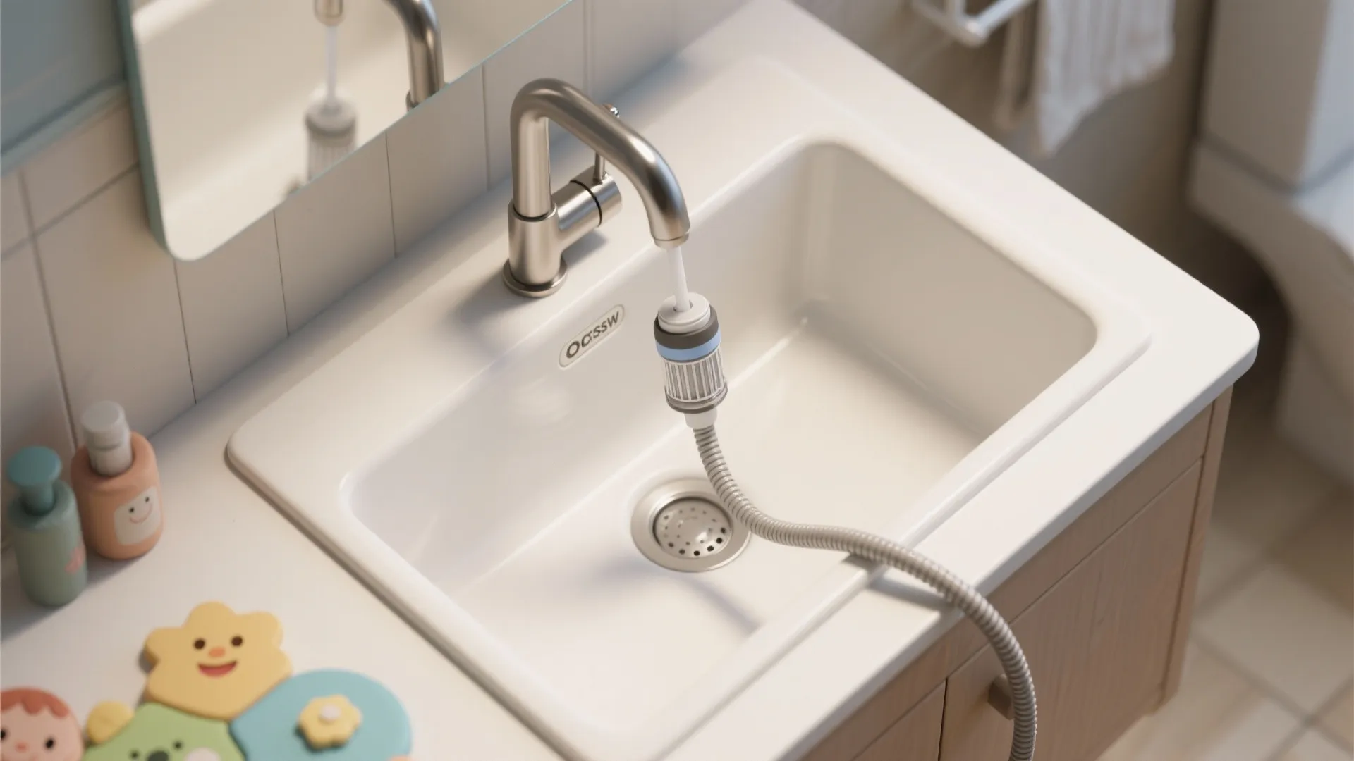 3. Pull-out Faucet with Built-in Filter