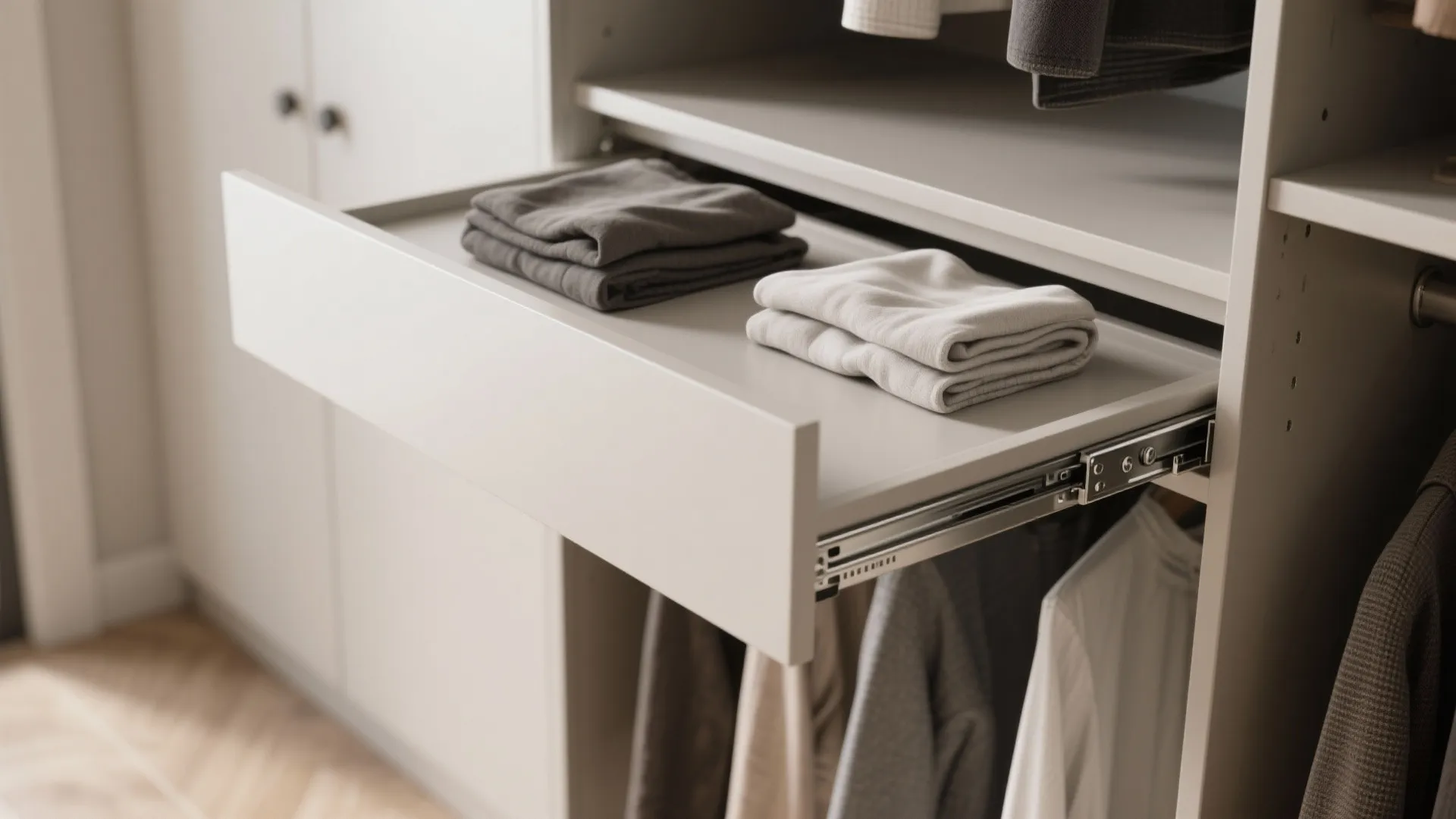 2. Pull-out worktop and folding station
