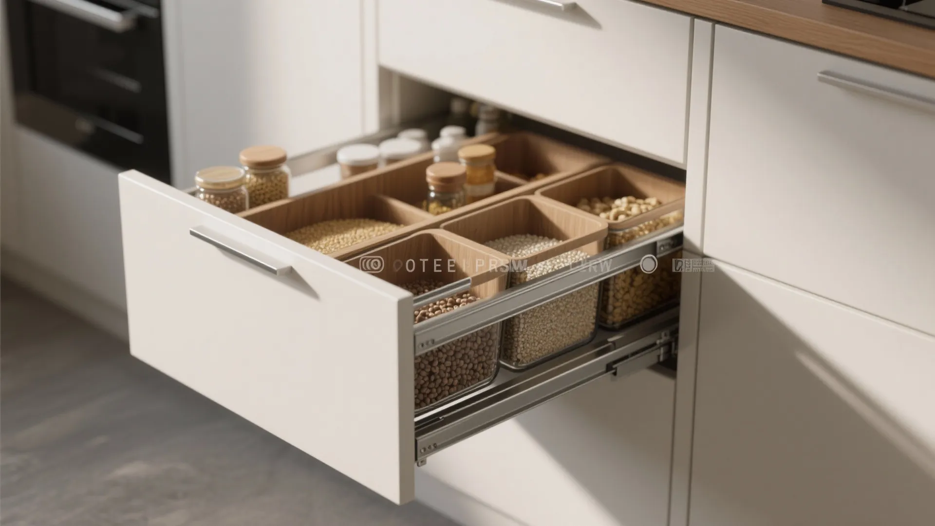 Minimalist kitchen storage