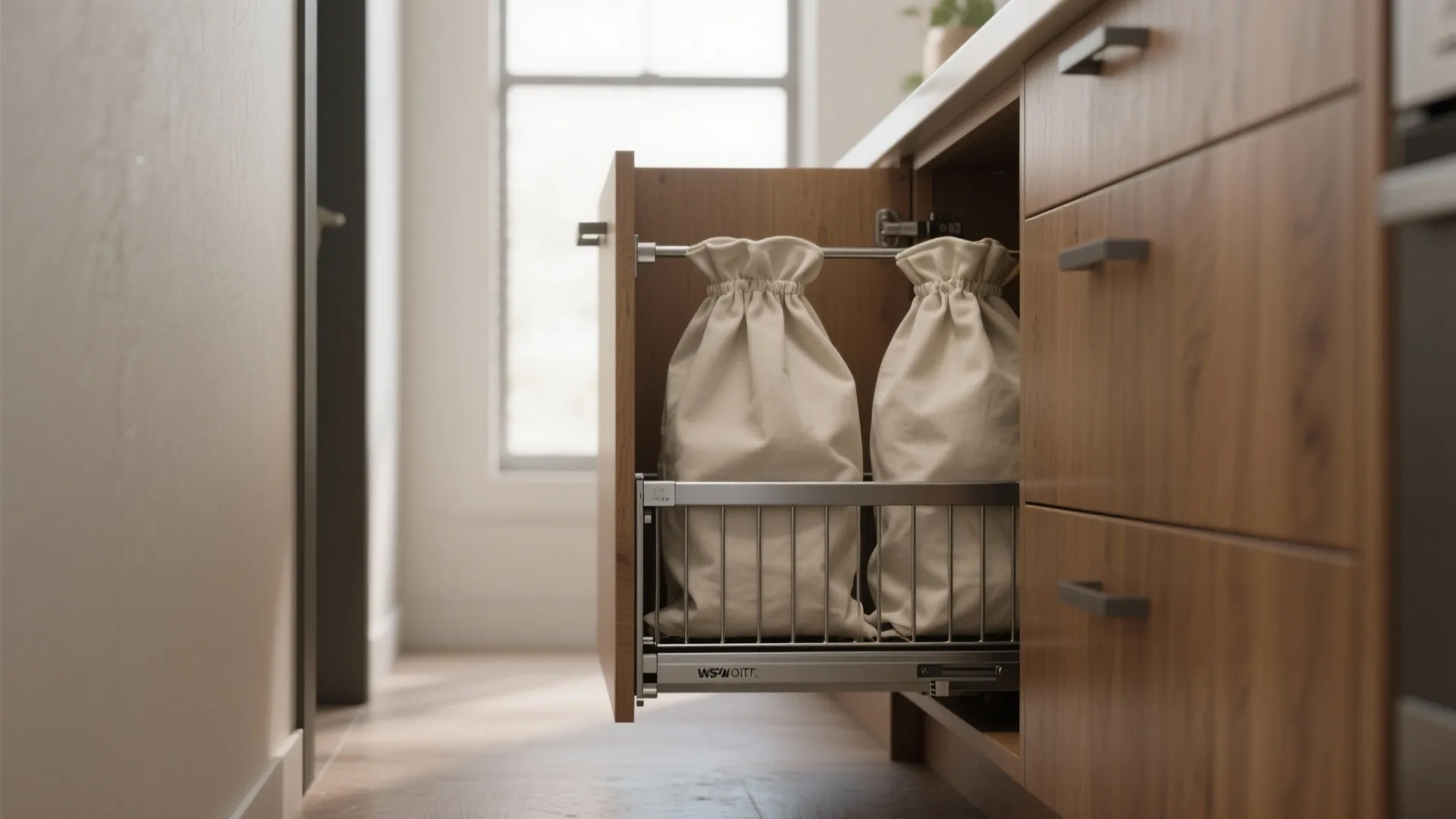 Built-in Pull-Out Hamper