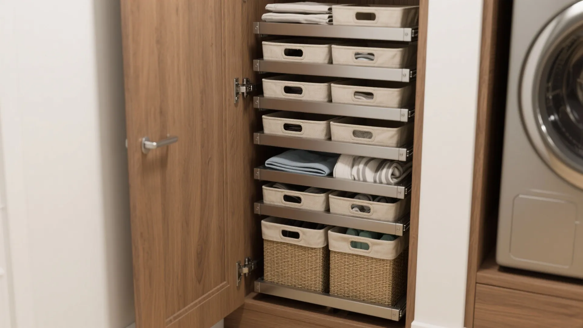 1. Pull-out hamper tower