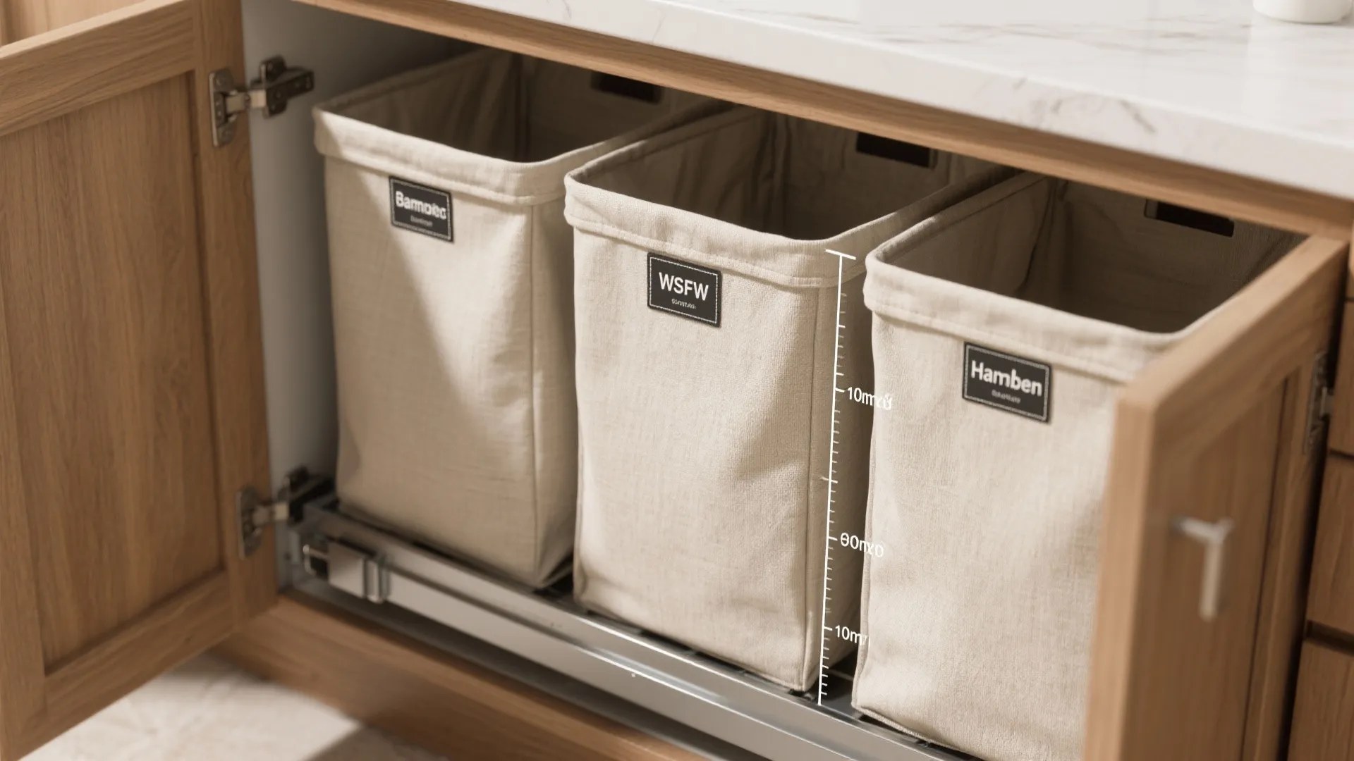 3. Sort at source with pull-out hampers