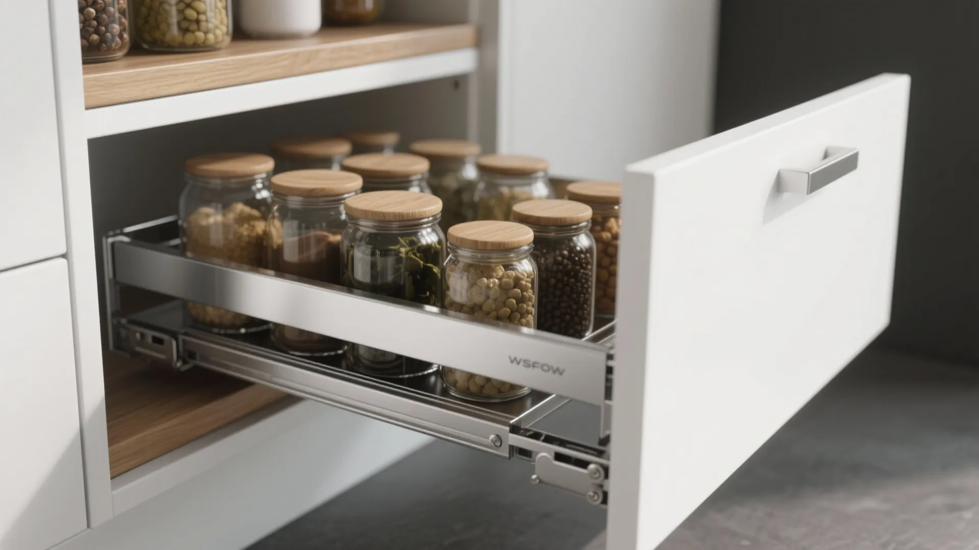 Minimalist kitchen storage