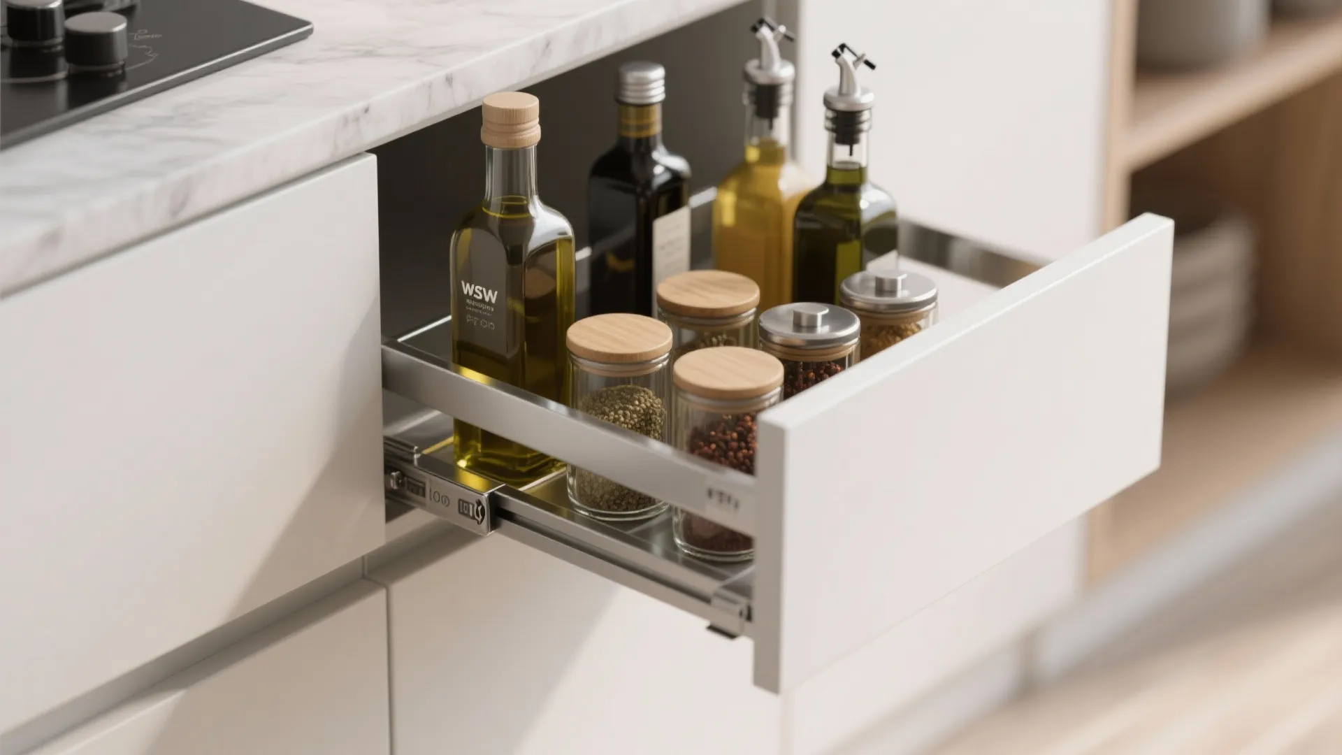 Minimalist kitchen storage that actually fits a 1 BHK