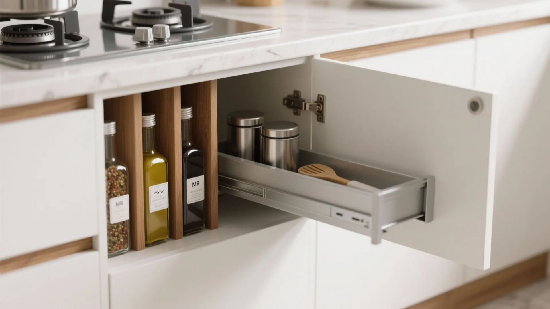 Minimalist kitchen storage