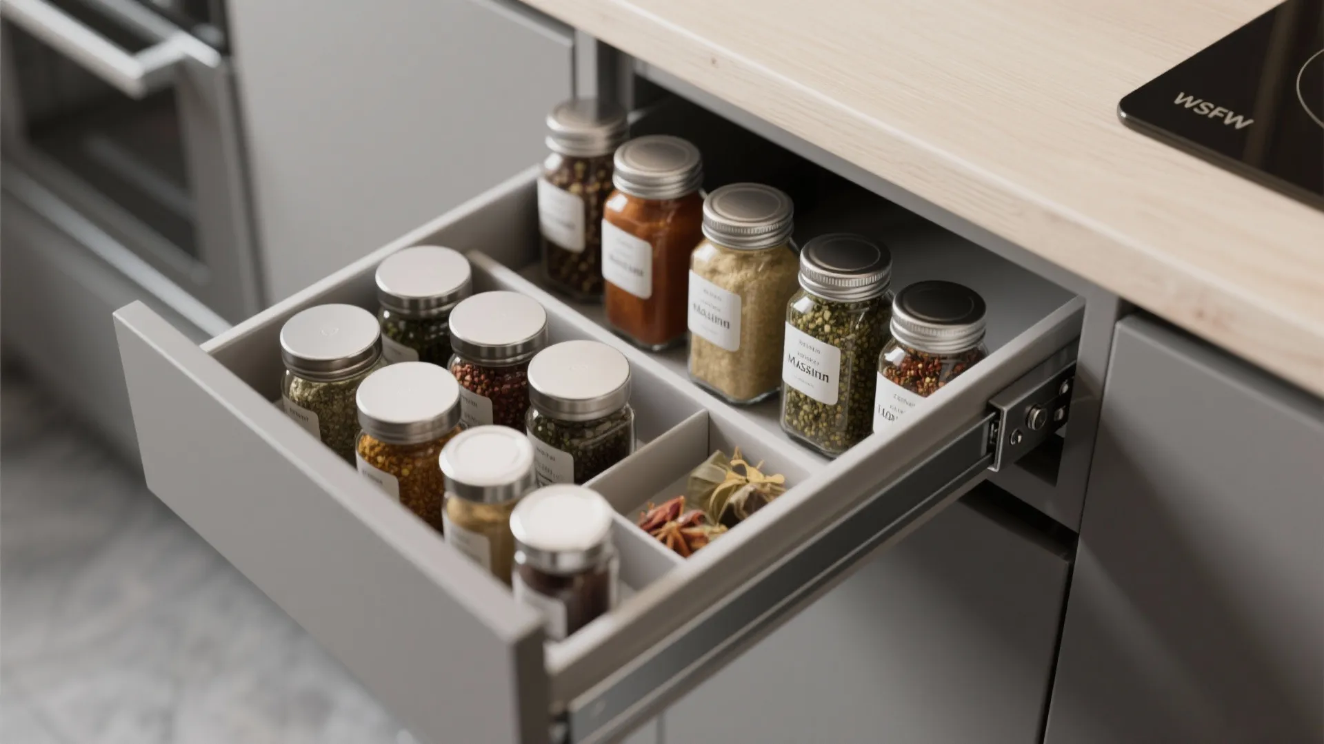 Minimalist Kitchen Storage for 3 BHK Flats