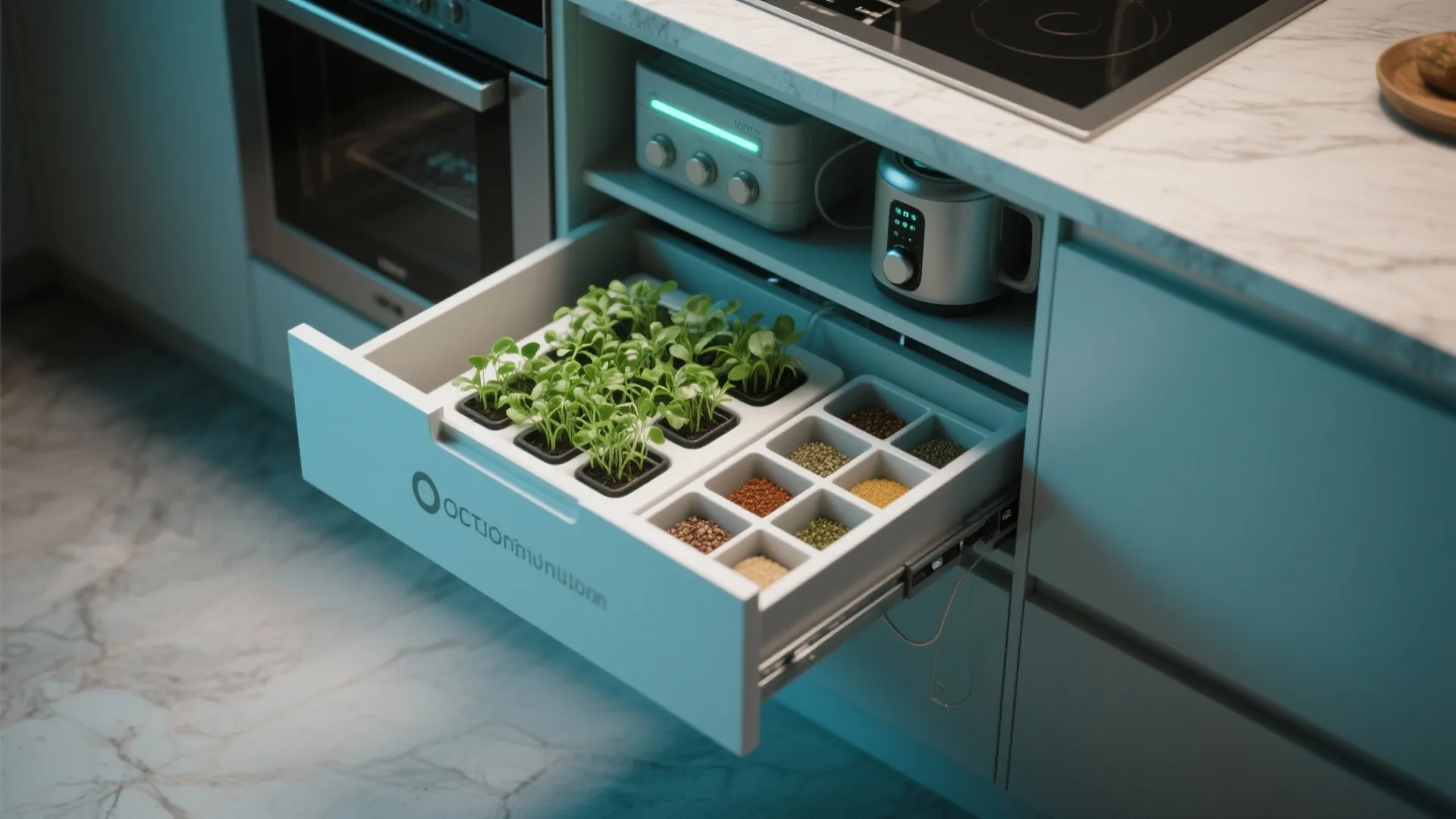 5. Compact appliances and pull-out gardens