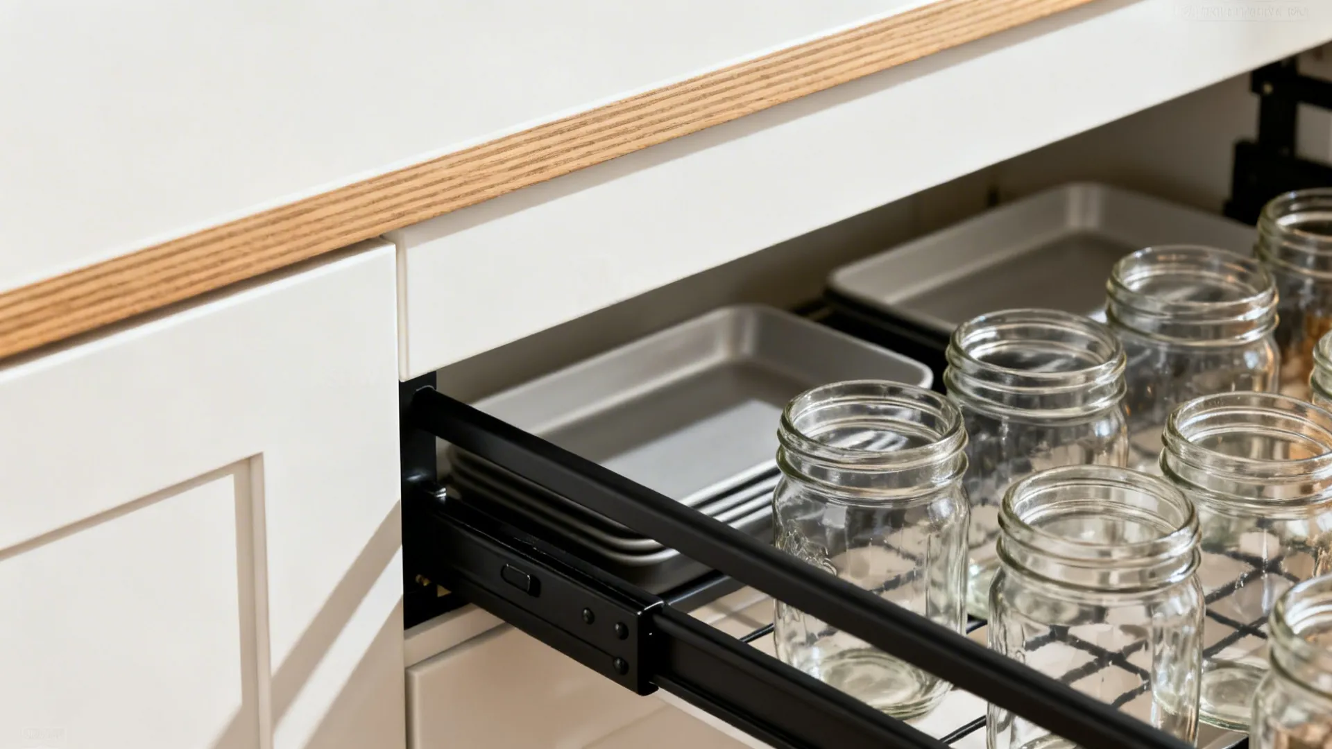 Minimalist storage that hides visual clutter