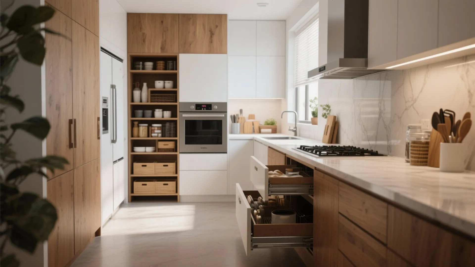 6. Pull-out Pantry & Appliance Garage