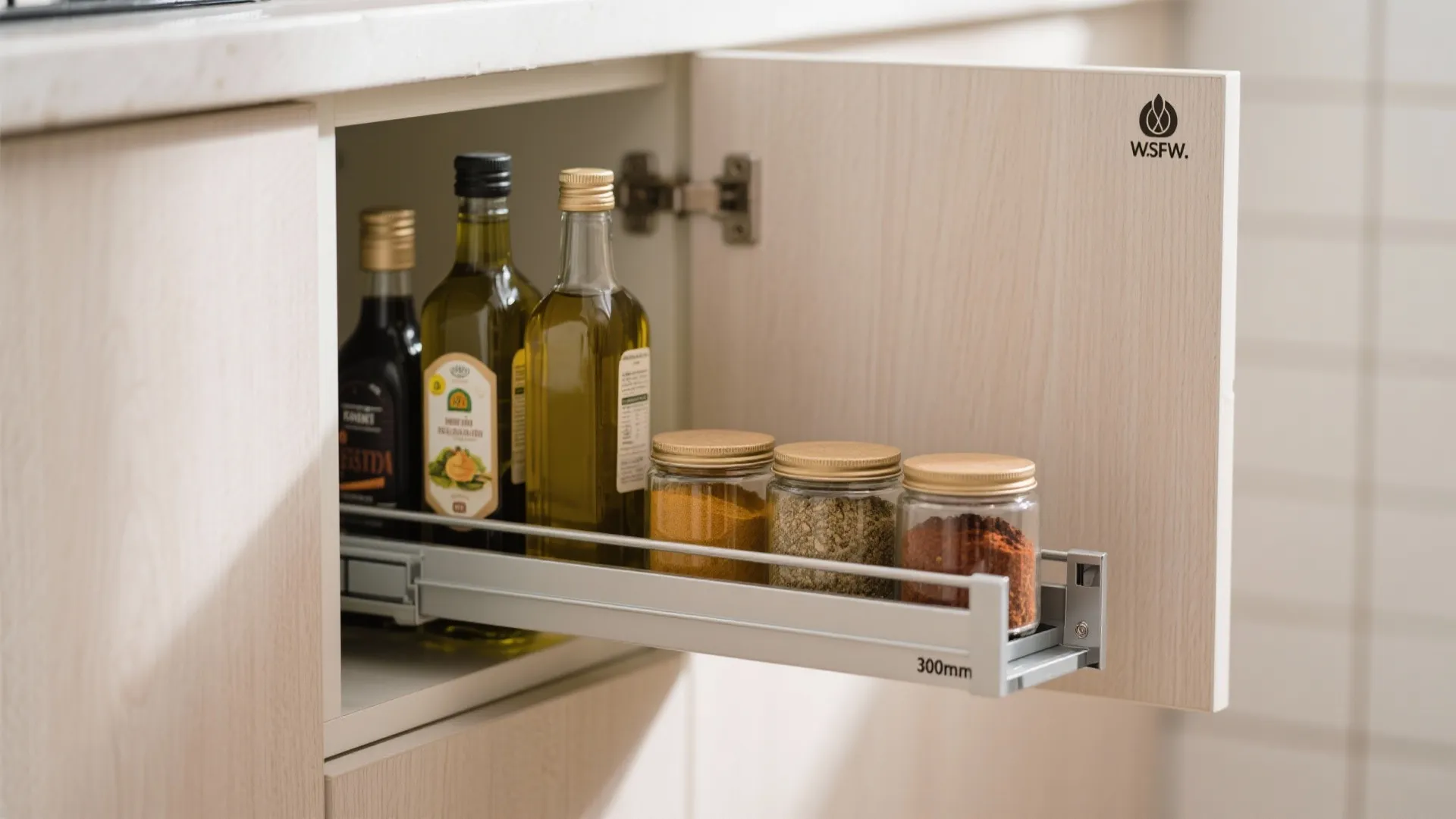 Minimalist kitchen storage with Kolkata practicality