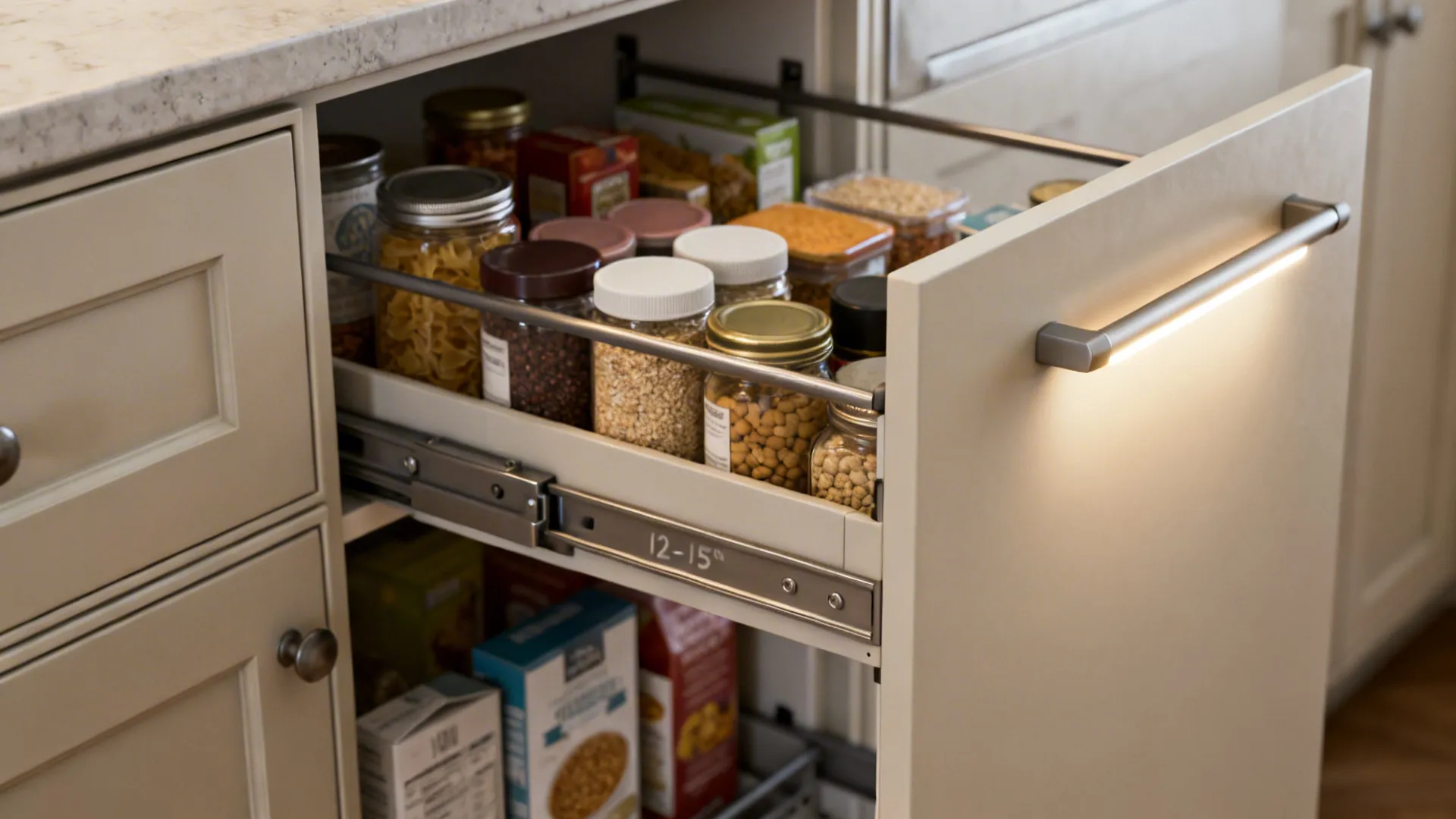 Compact Work Triangle with Zoned Storage