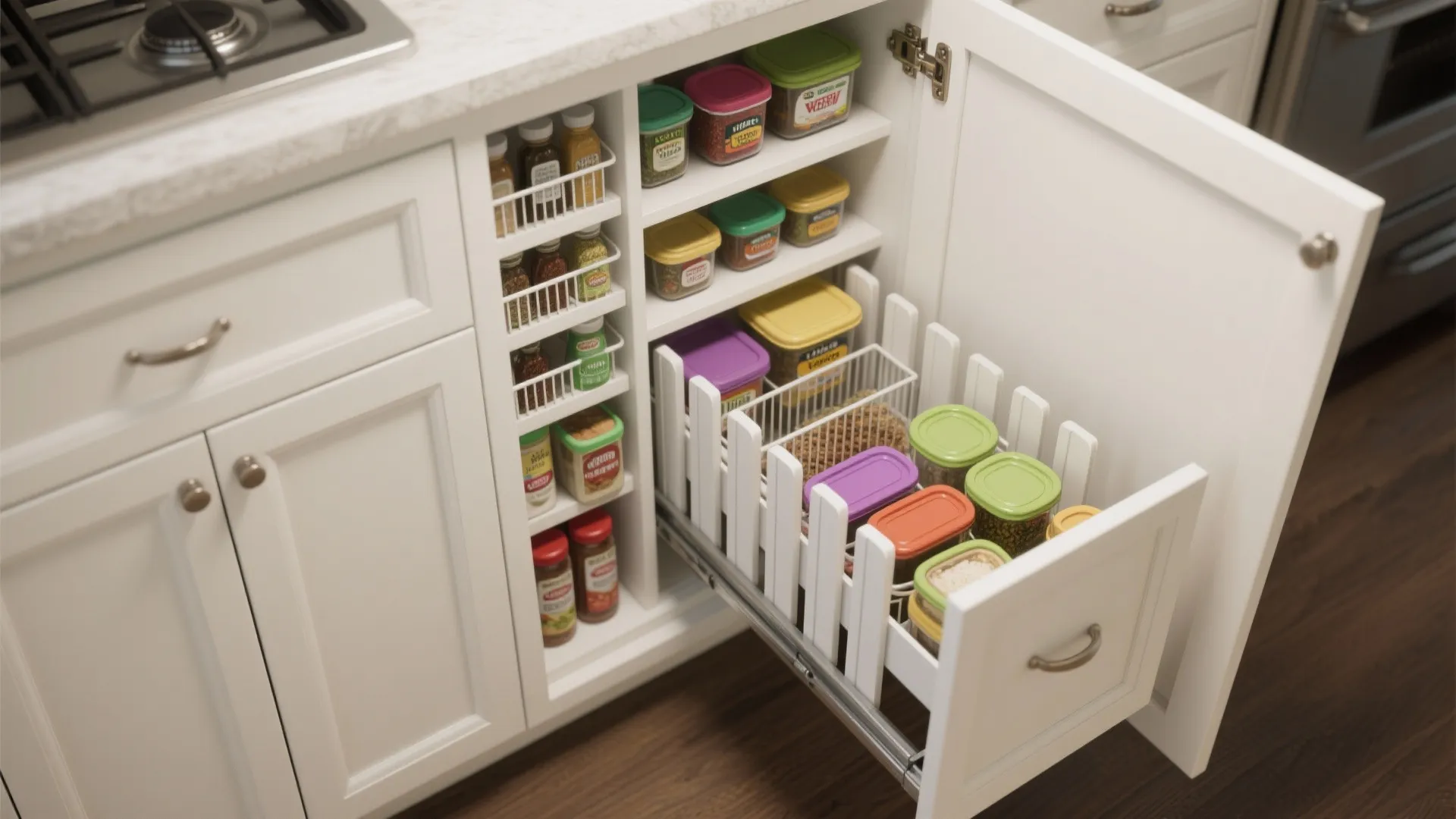 5. Optimize storage inside shaker frames