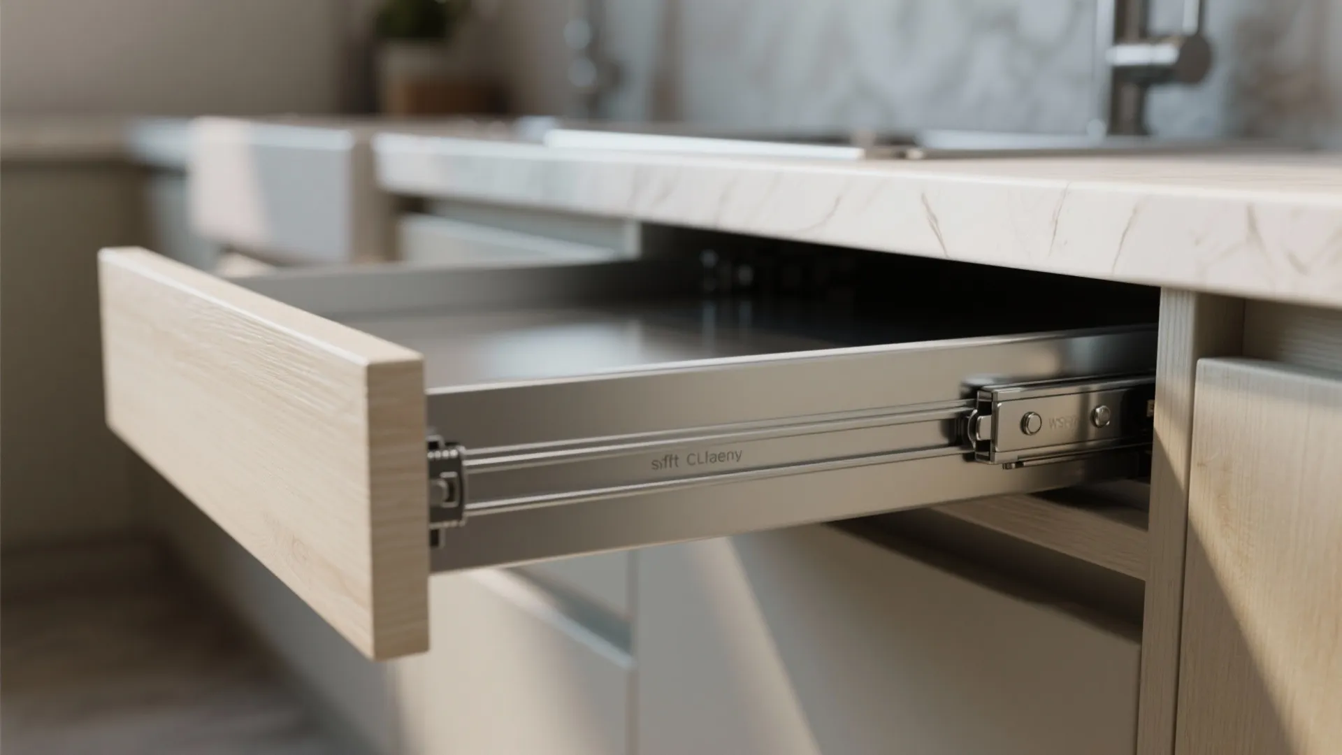 Pull-out narrow shelves for small consumables