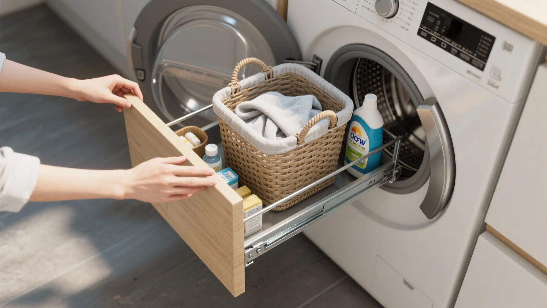 4. Pull-out shelf for loading and supplies