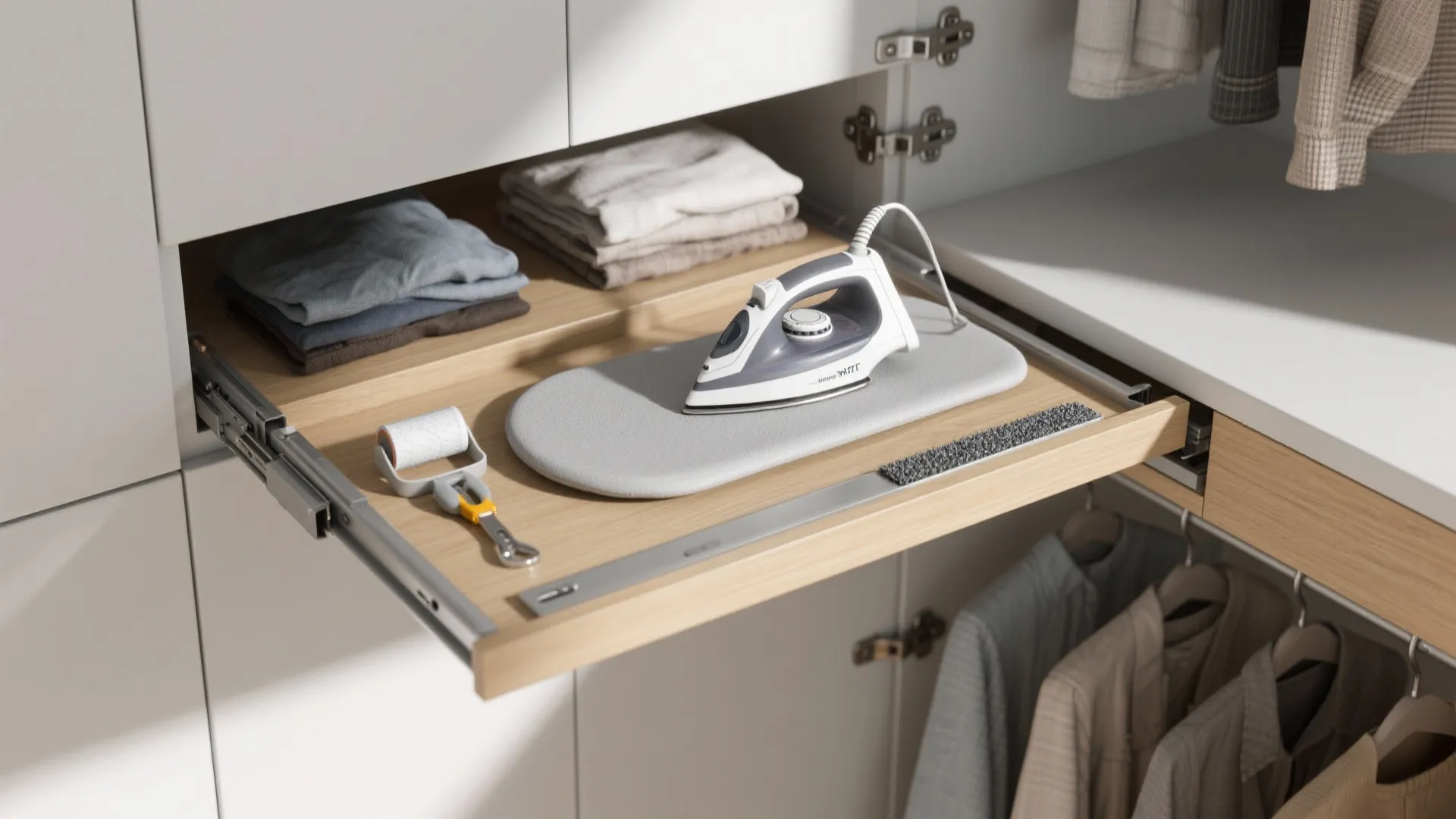 2. Pull-out Folding and Ironing Shelf
