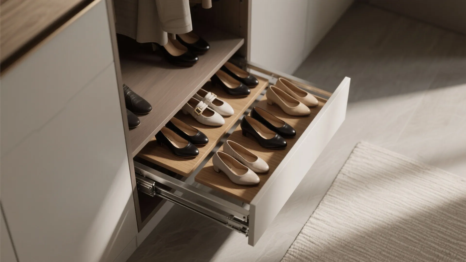 3. Slender Pull-out Shelves