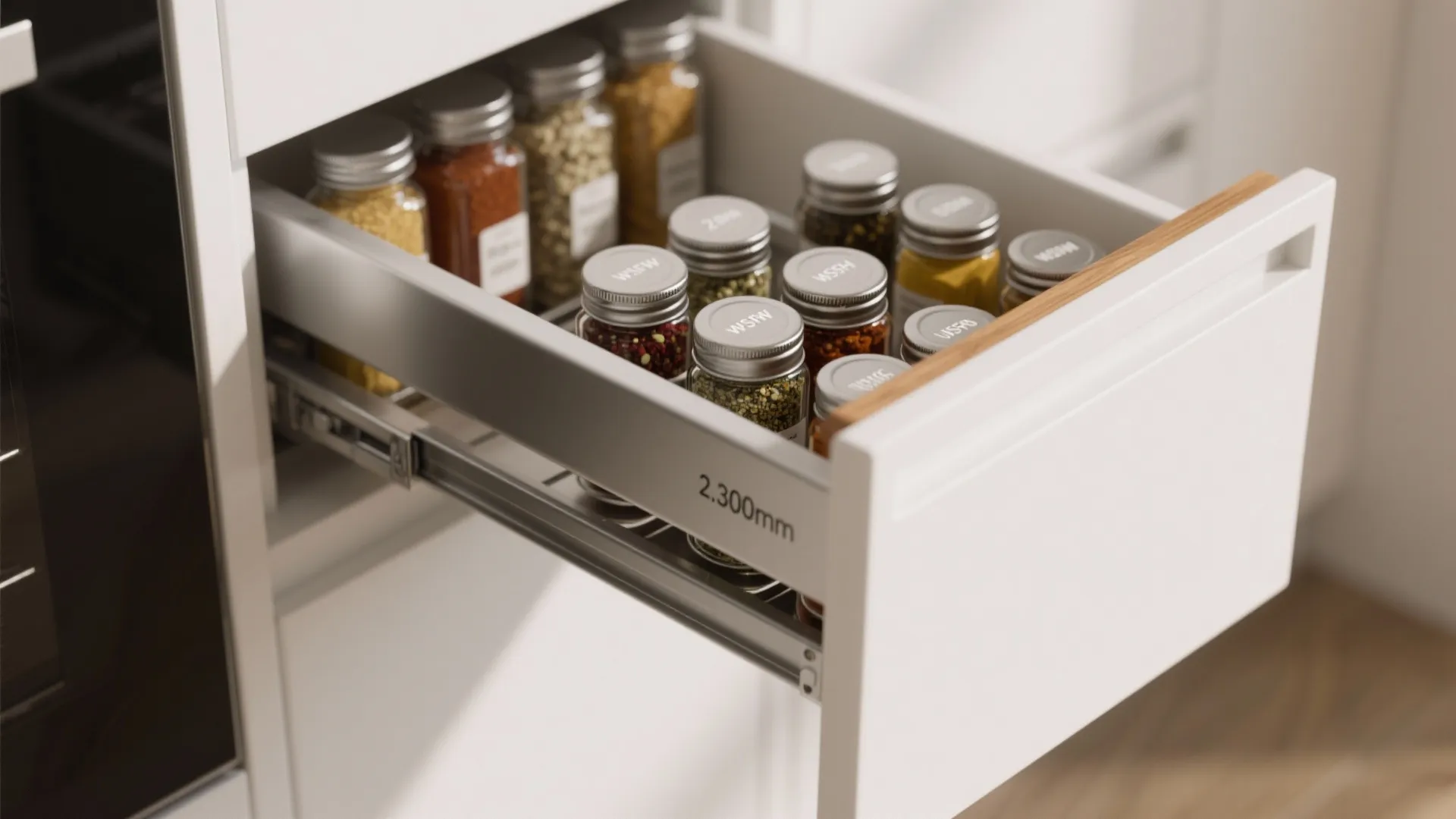 Minimalist kitchen storage for a 2 BHK flat