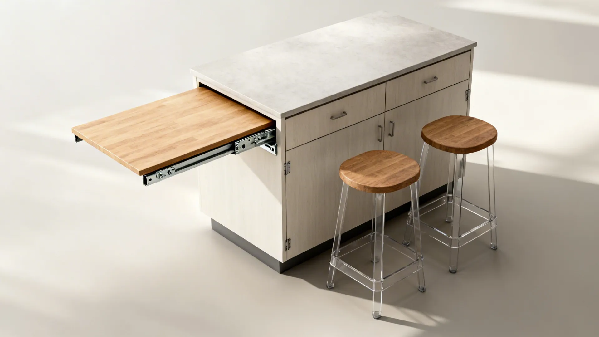 Fold-Down or Pull-Out Dining for Micro Spaces