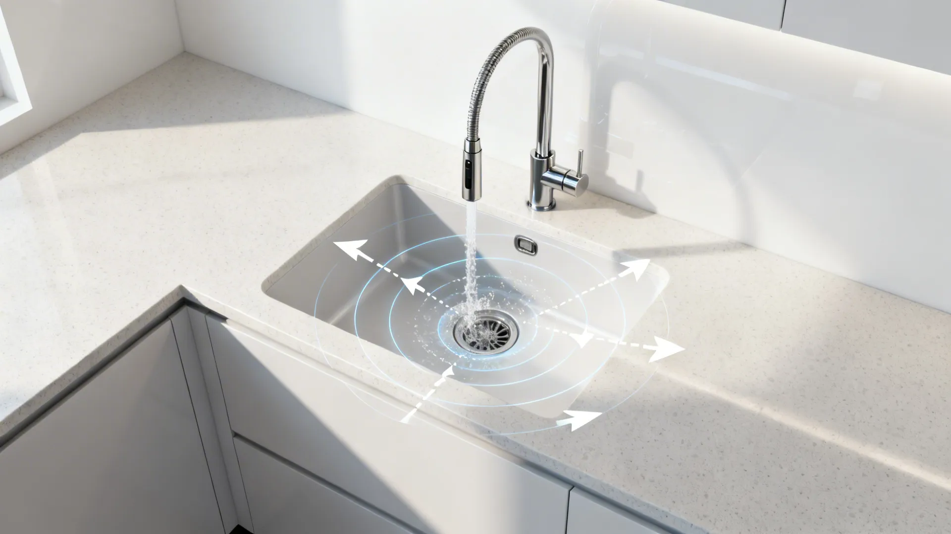 Idea 1: Slim Pull-Out Spray Mixers for Tight Sinks