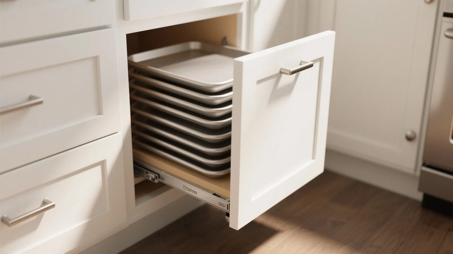 8. Pull-Out Tray Storage