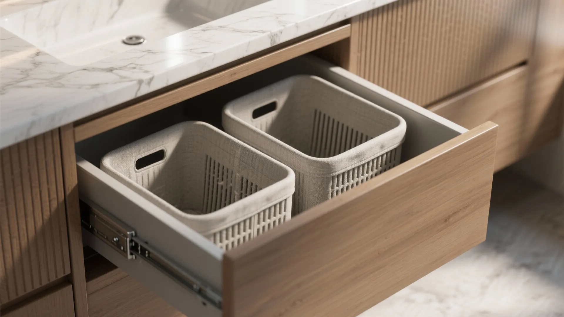 Pull-Out Vanity Hamper