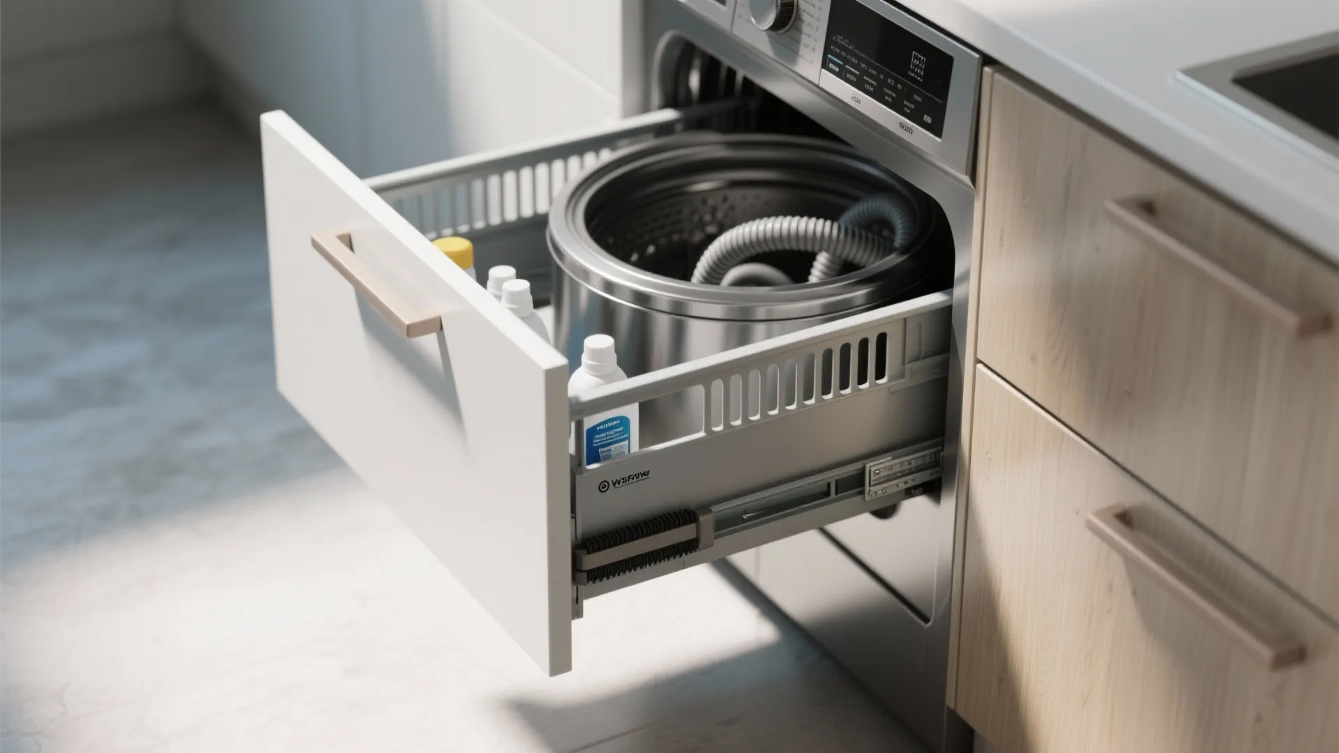 3. Pull-out drawer washer