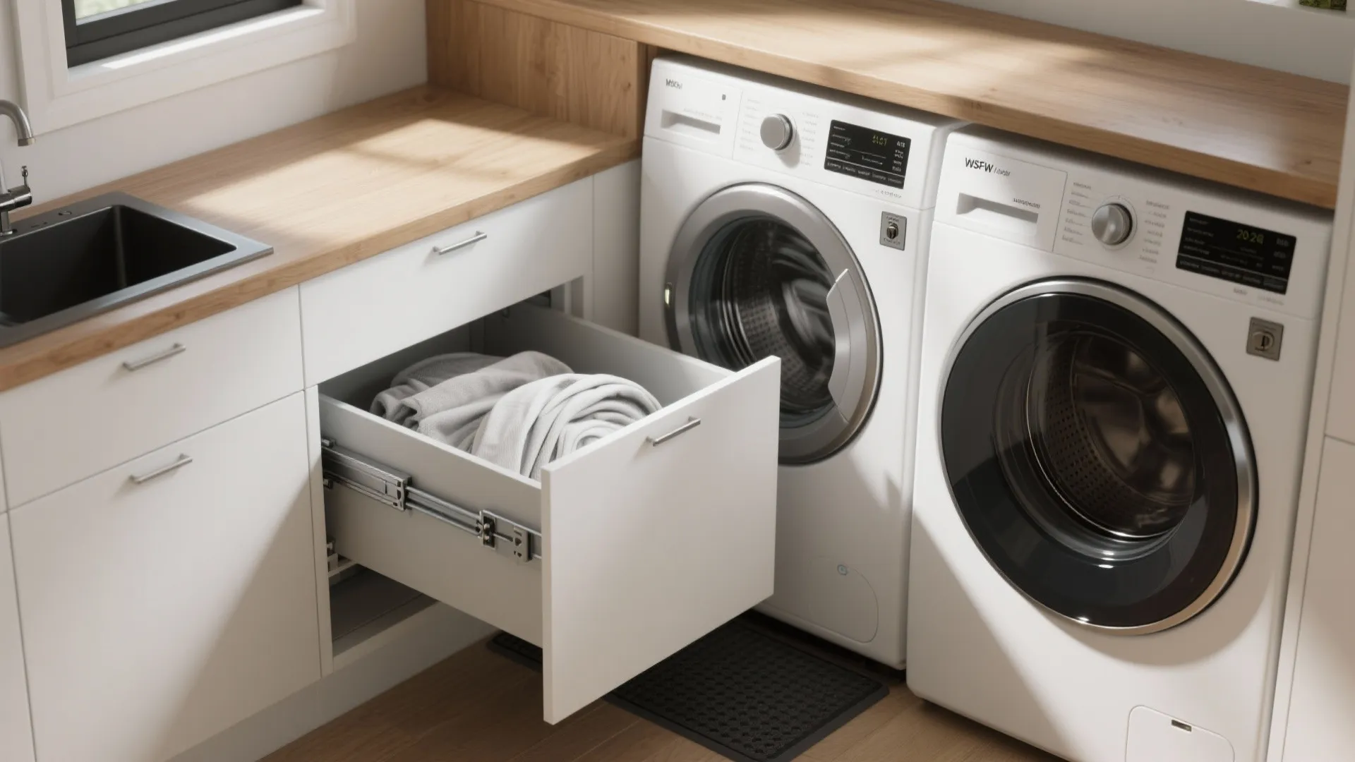 Idea 2: Add a Locking Pull-Out Worktop