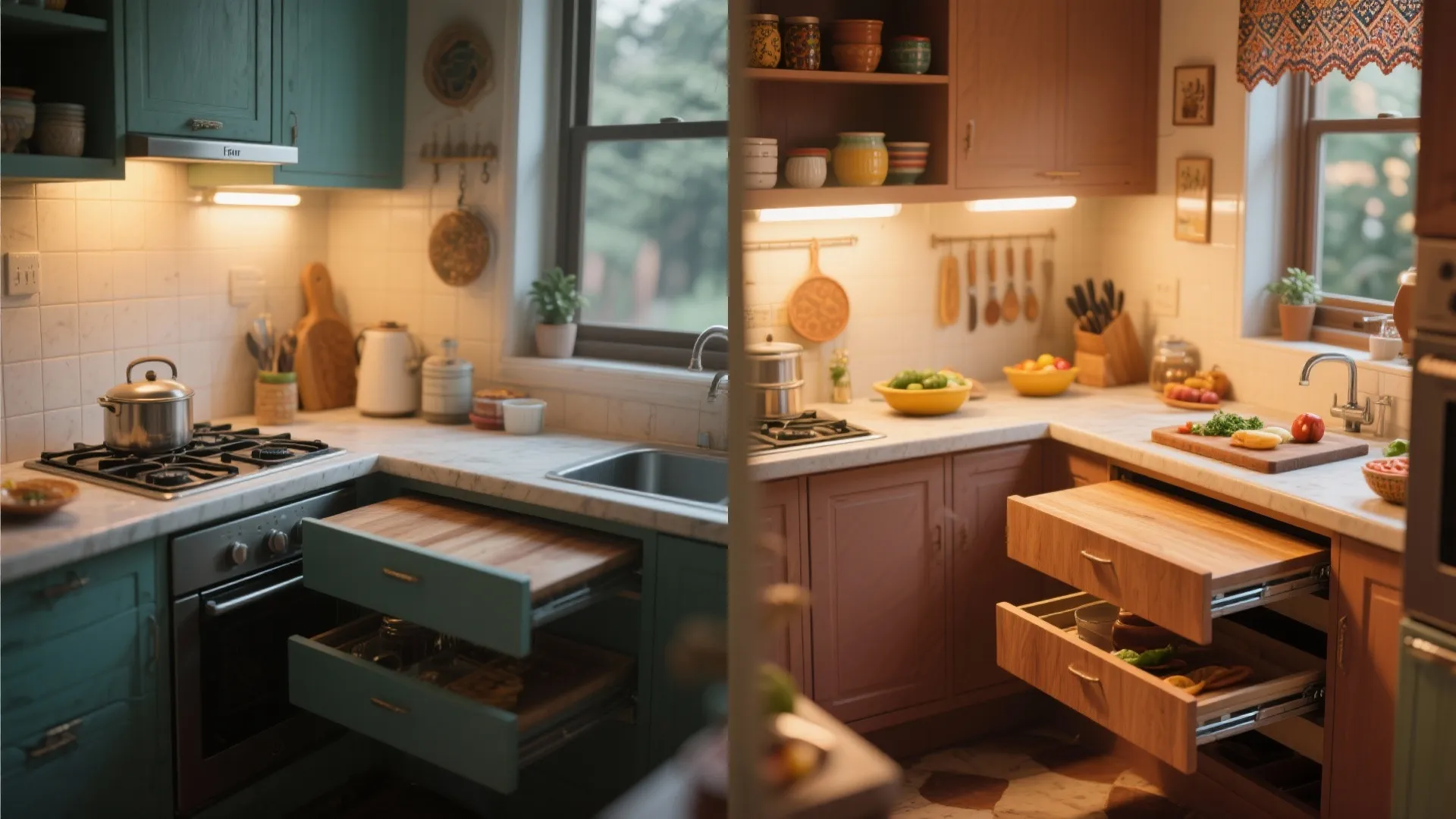 5. Pull-Out Worktops