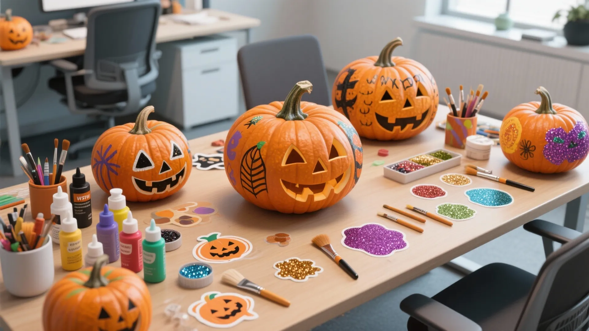 5. Pumpkin Decorating Station