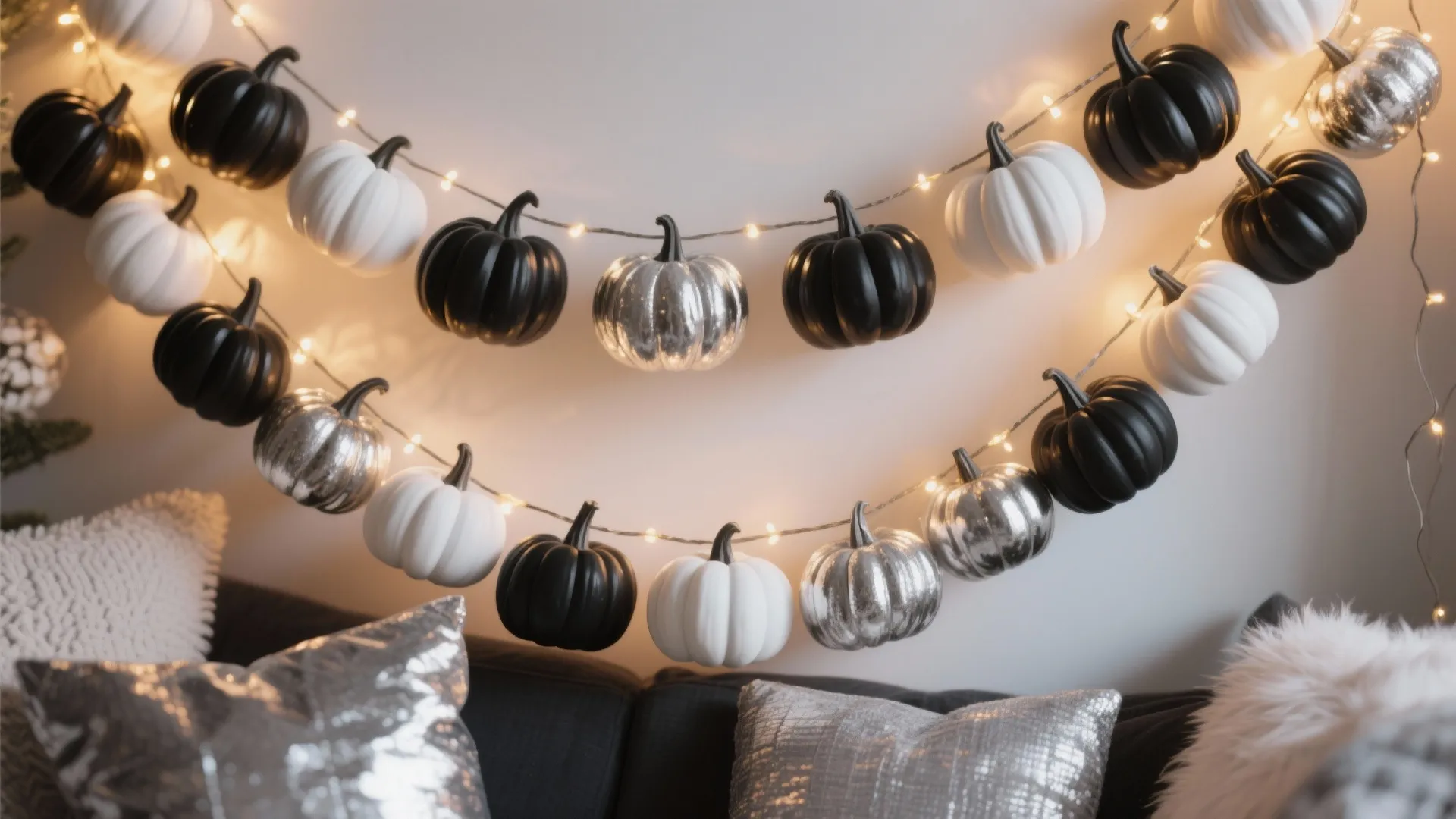 2. Pumpkin Garland with a Twist