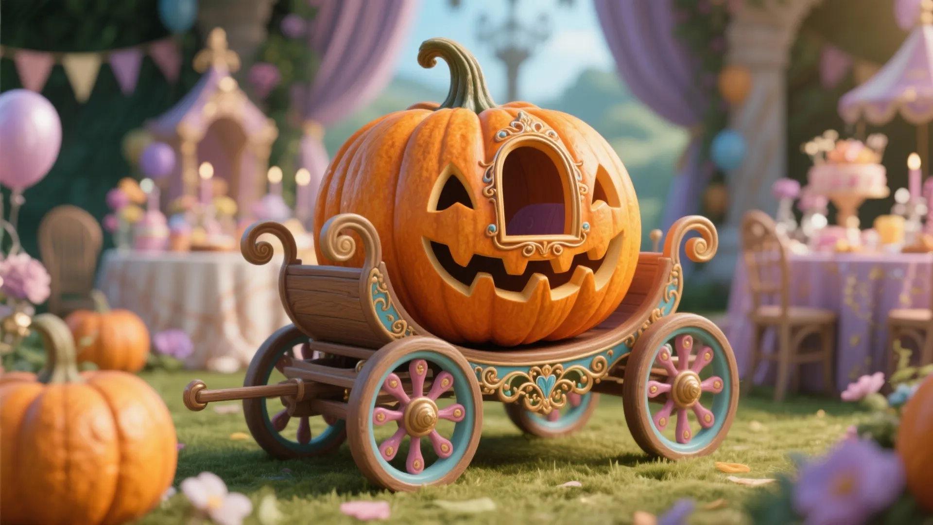 2. Mini Carriage on Wheels