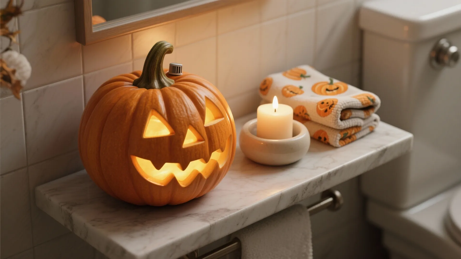 2. Pumpkin Patch Minimal — One Statement Piece at a Time