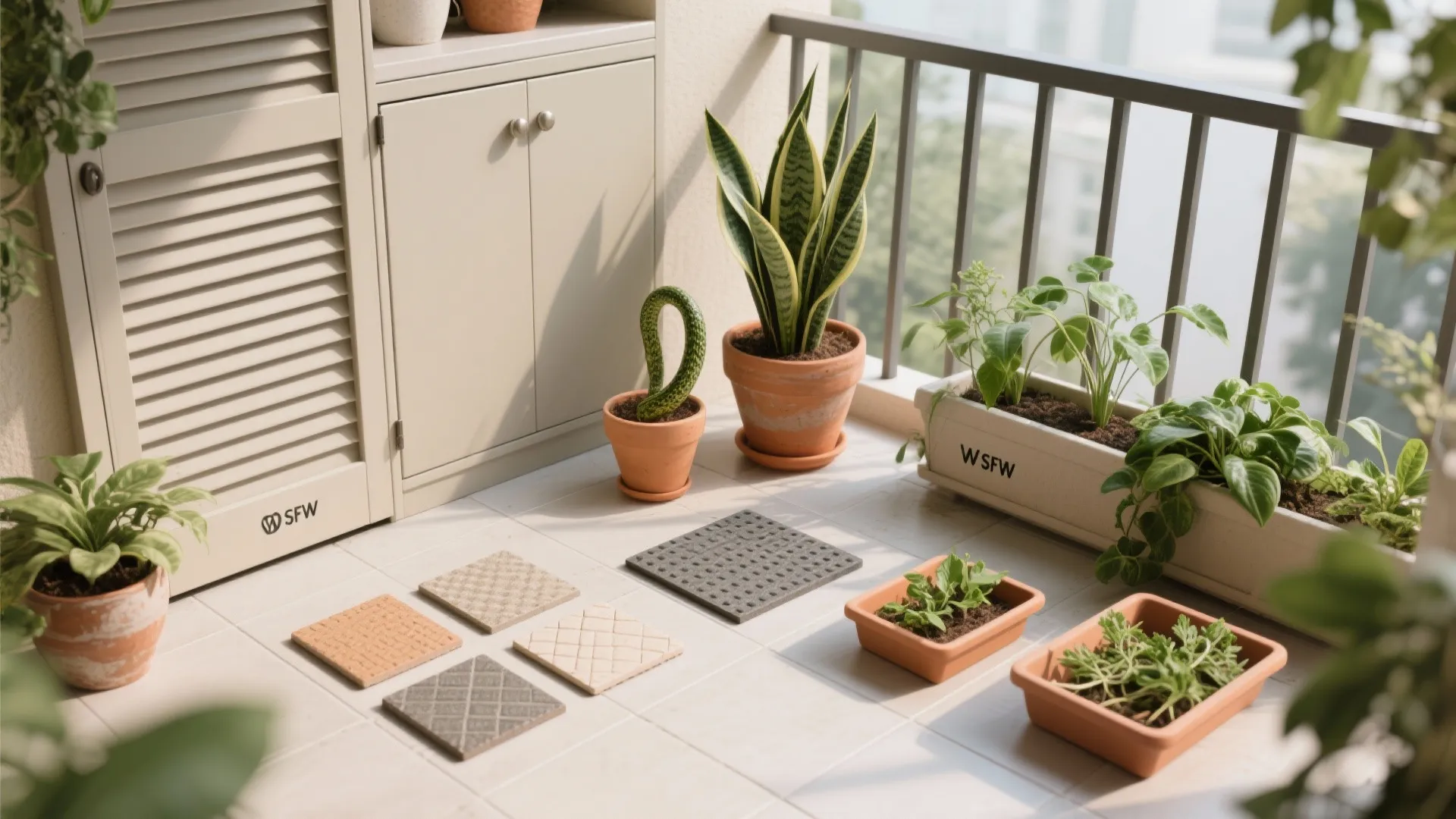 Balcony as a green pocket and utility ally