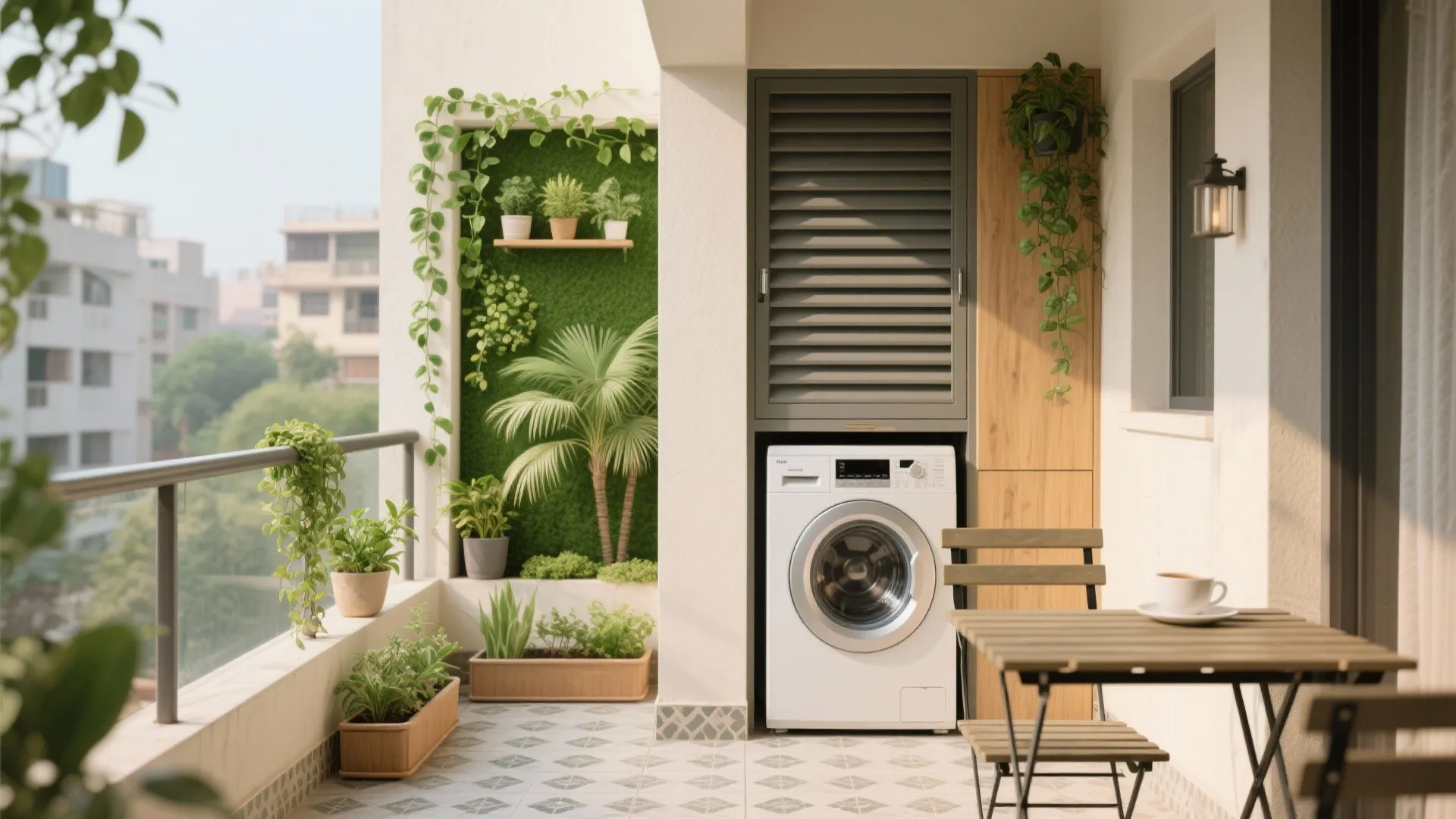 Balcony as a green pocket and utility ally