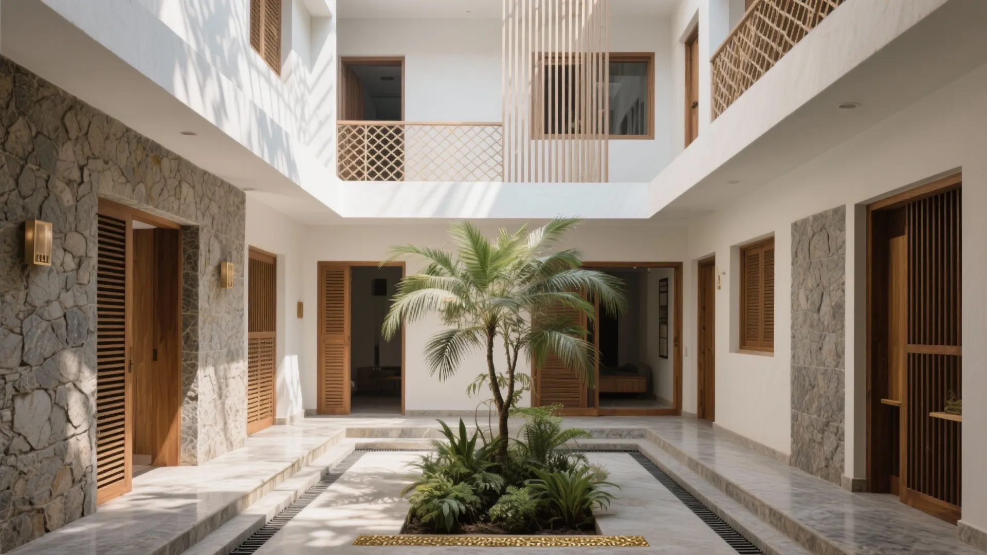 Courtyard-Forward Tropical Modern Living