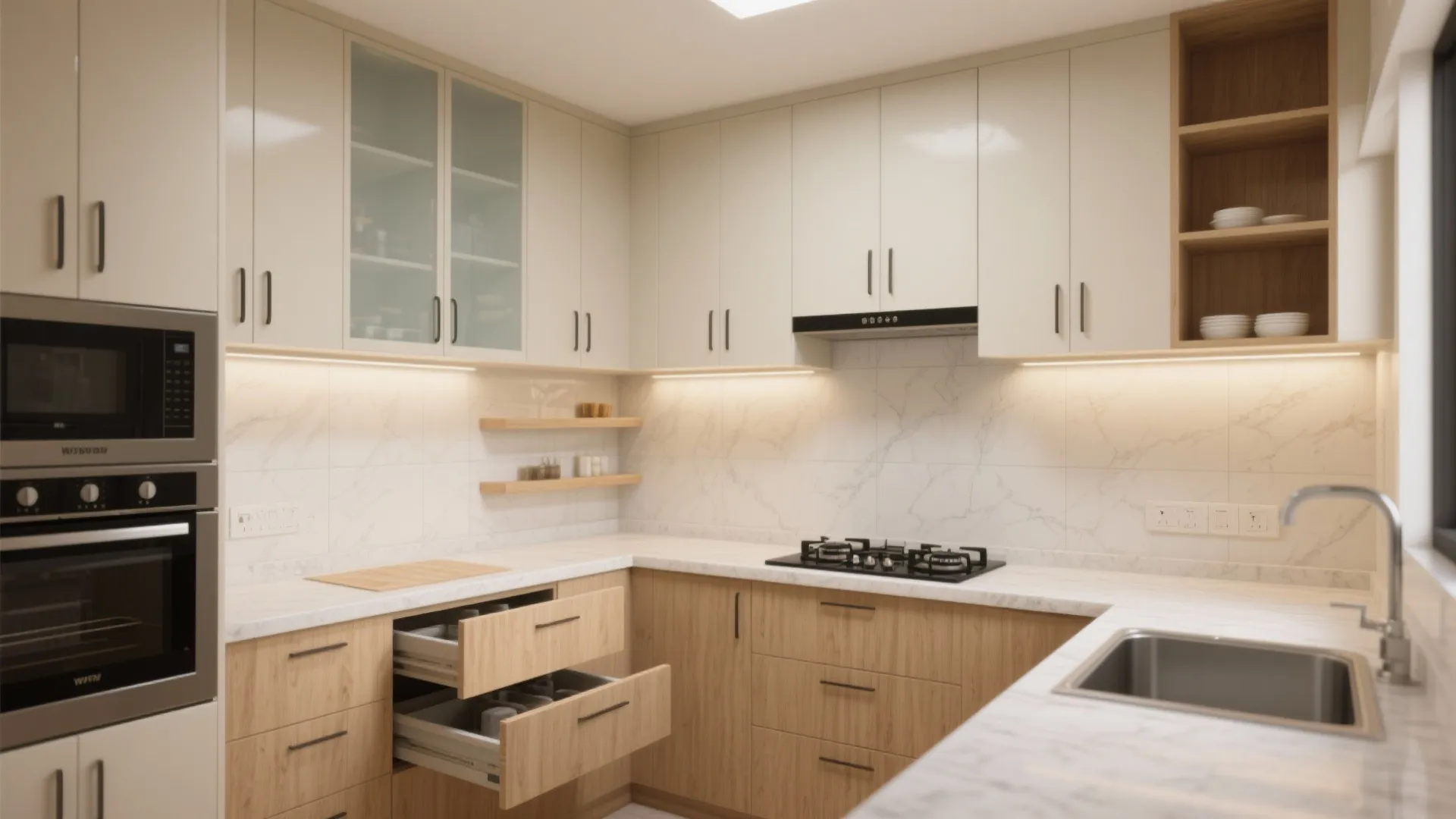 Minimalist Kitchen Storage That Works in Pune 3 BHKs