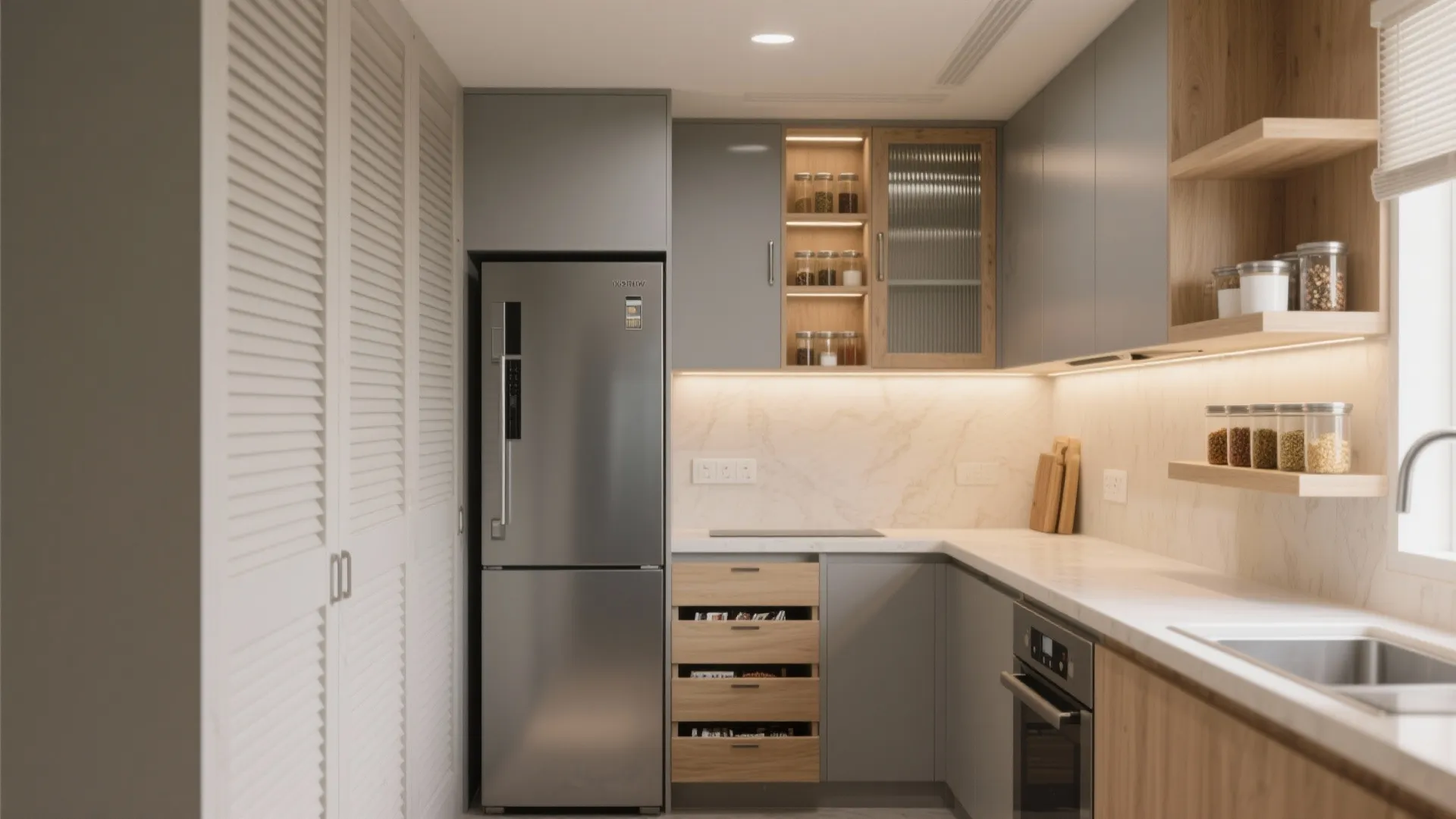 Minimalist Kitchen Storage That Works in Pune