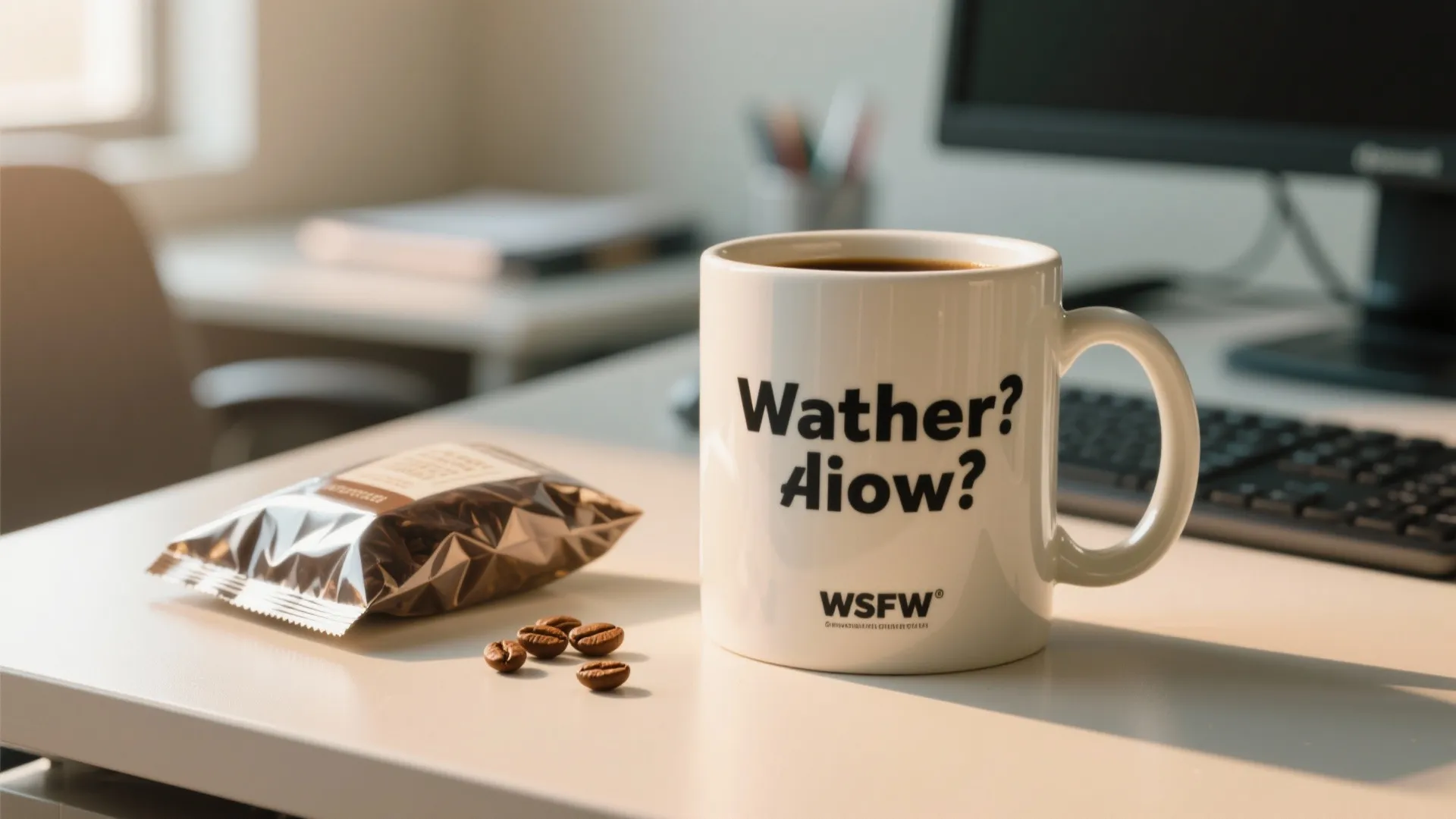 4. Punny Coffee Mugs