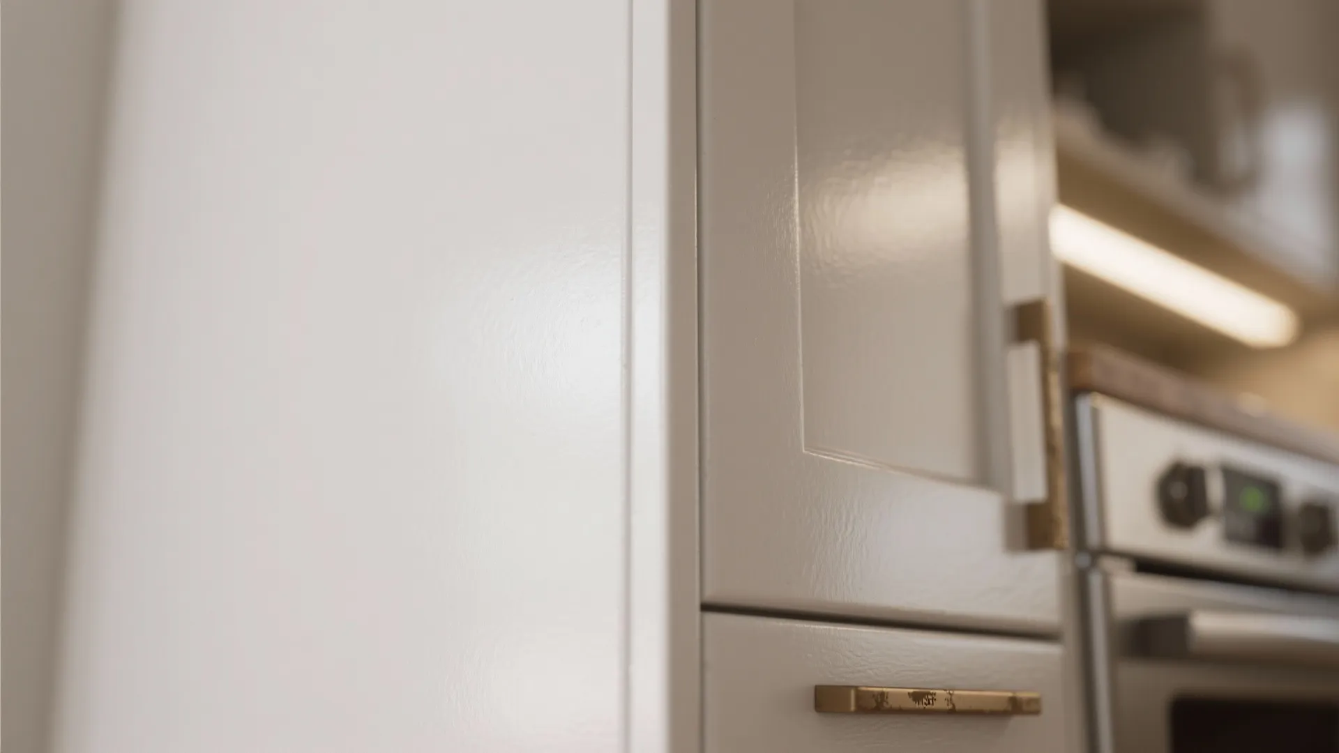 4. Pure White with Low Sheen (Best for durable, washable cabinets)