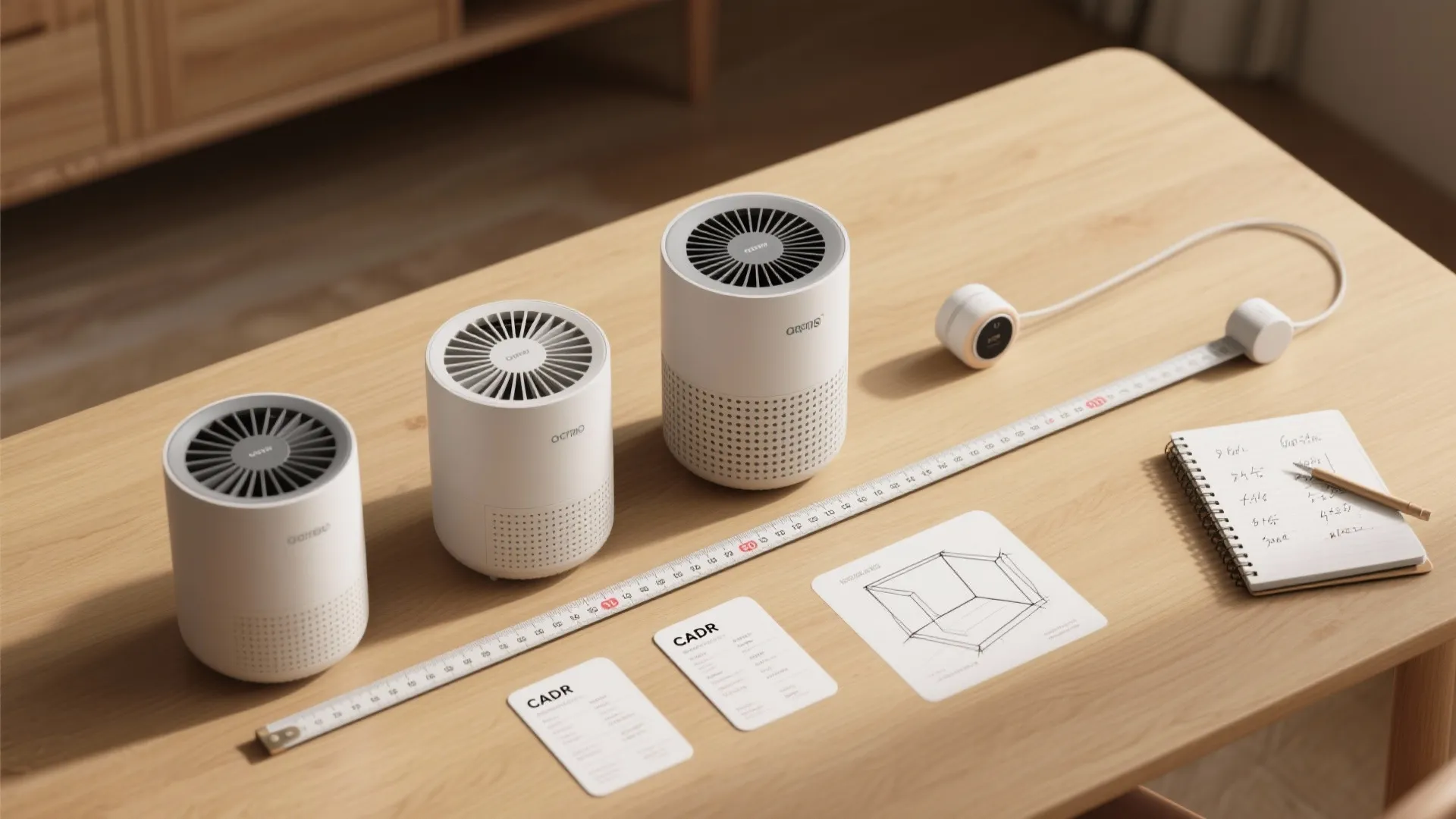 1. Match purifier size to room volume, not floor area